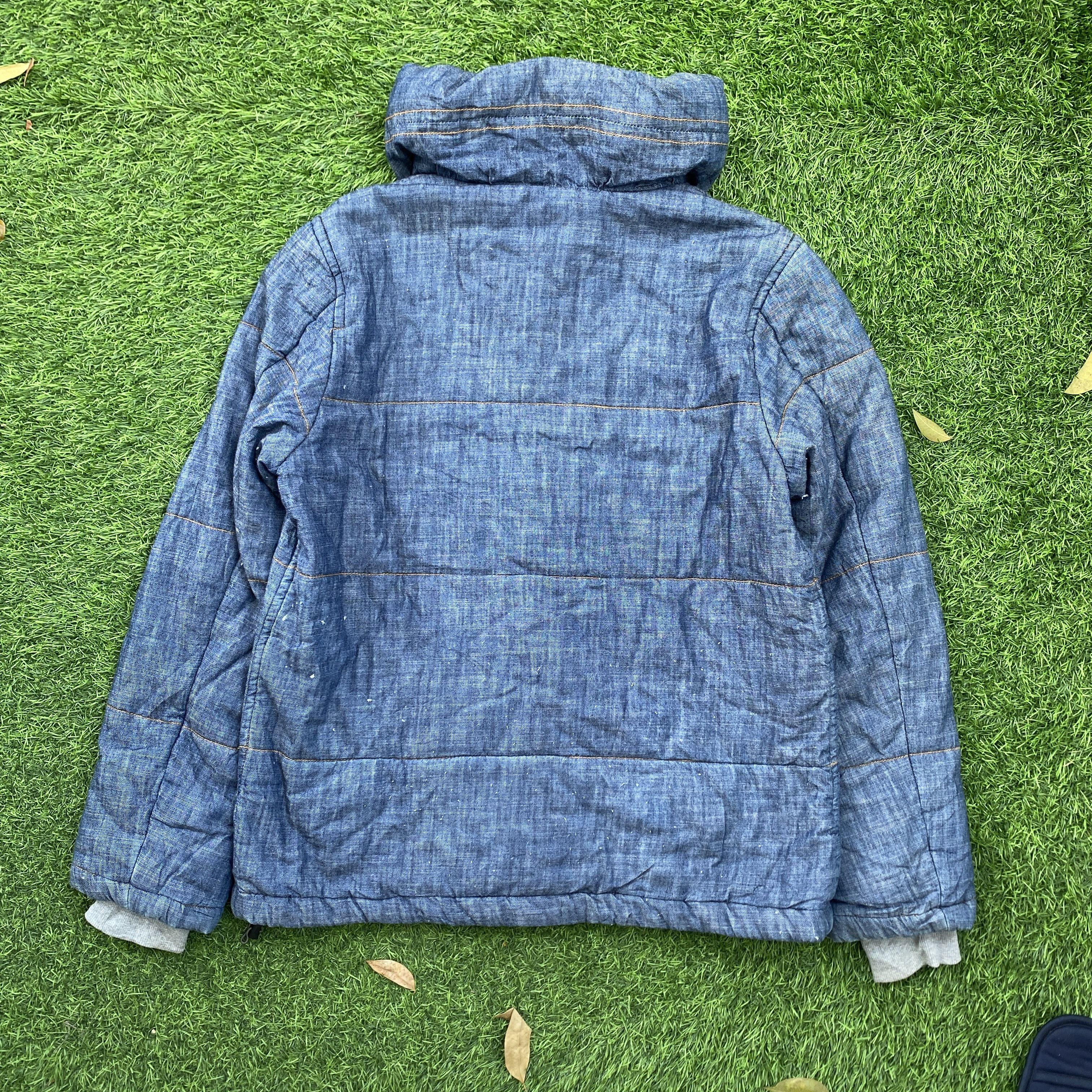 Issey Miyake Mercibeaucoup by Issey Miyake Denim Puffer Jacket Size L / US 10 / IT 46 - 4 Thumbnail