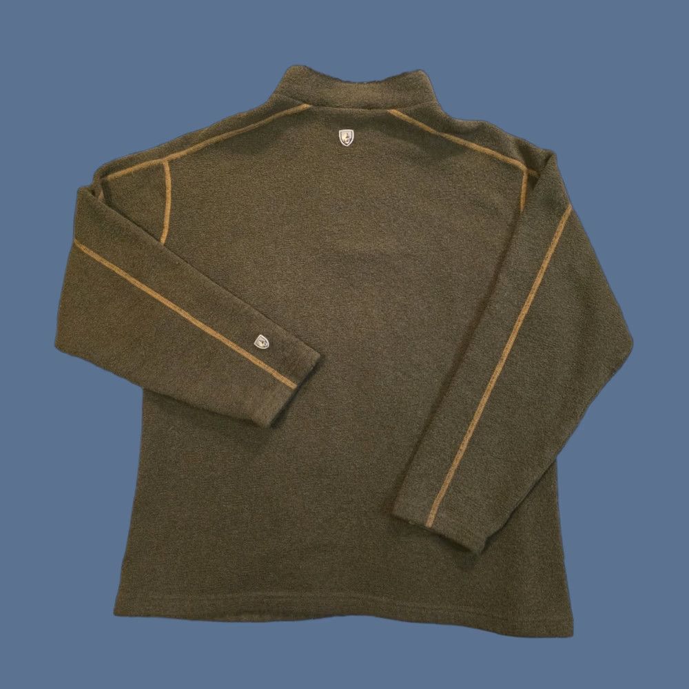 Olive Kuhl Alfpaca Fleece 1/4 Zip Pullover Sweater Olive Green Men's XL Outdoors Shirt Size US XL / EU 56 / 4 - 1 Thumbnail