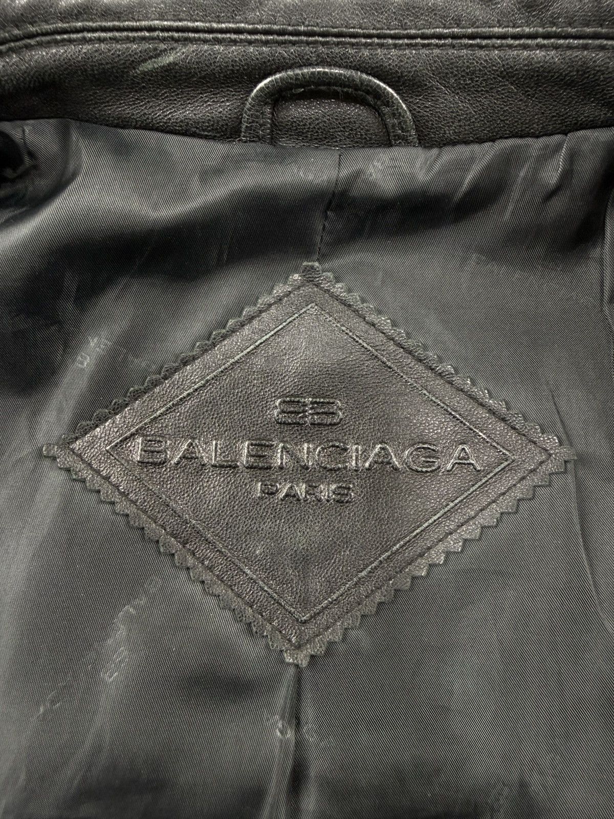 Balenciaga Vintage Balenciaga Lamb Leather Zip Up Jacket Size US L / EU 52-54 / 3 - 10 Thumbnail