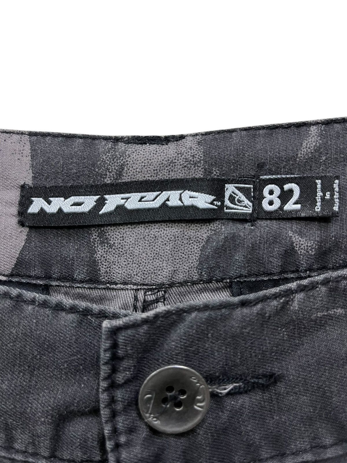 No Fear No Fear Skull Print Cyber Grunge Shorts Number(N)ine Style Size US 30 / EU 46 - 6 Thumbnail