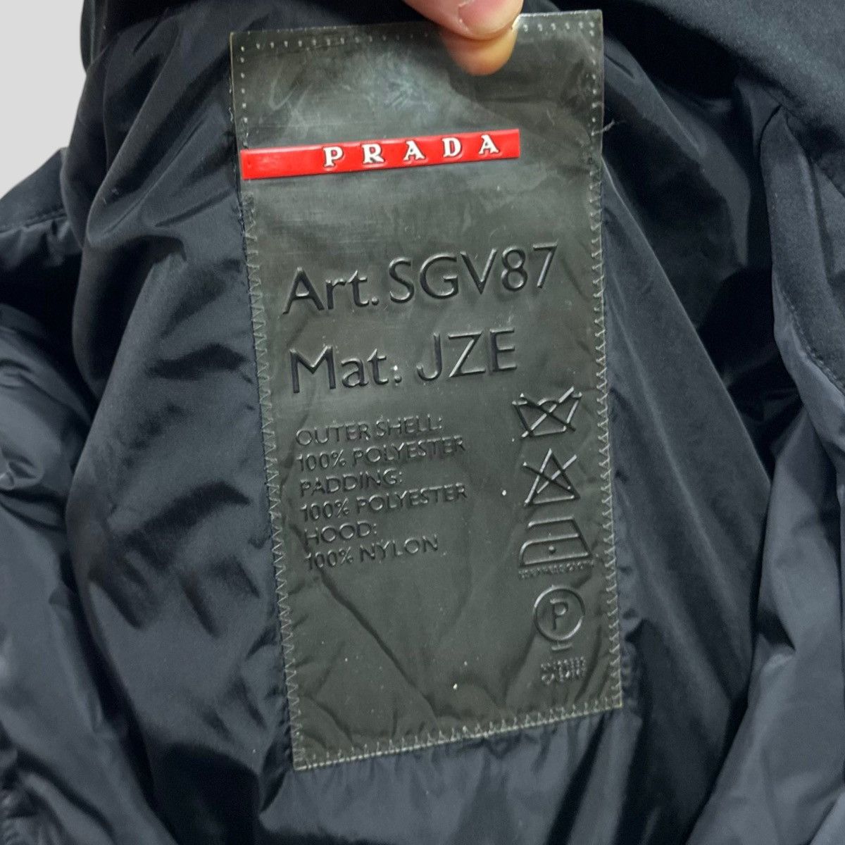 Prada Prada Sport AW01 Padded Goretex Jacket Nylon Pocket Hood - L Size US L / EU 52-54 / 3 - 12 Thumbnail