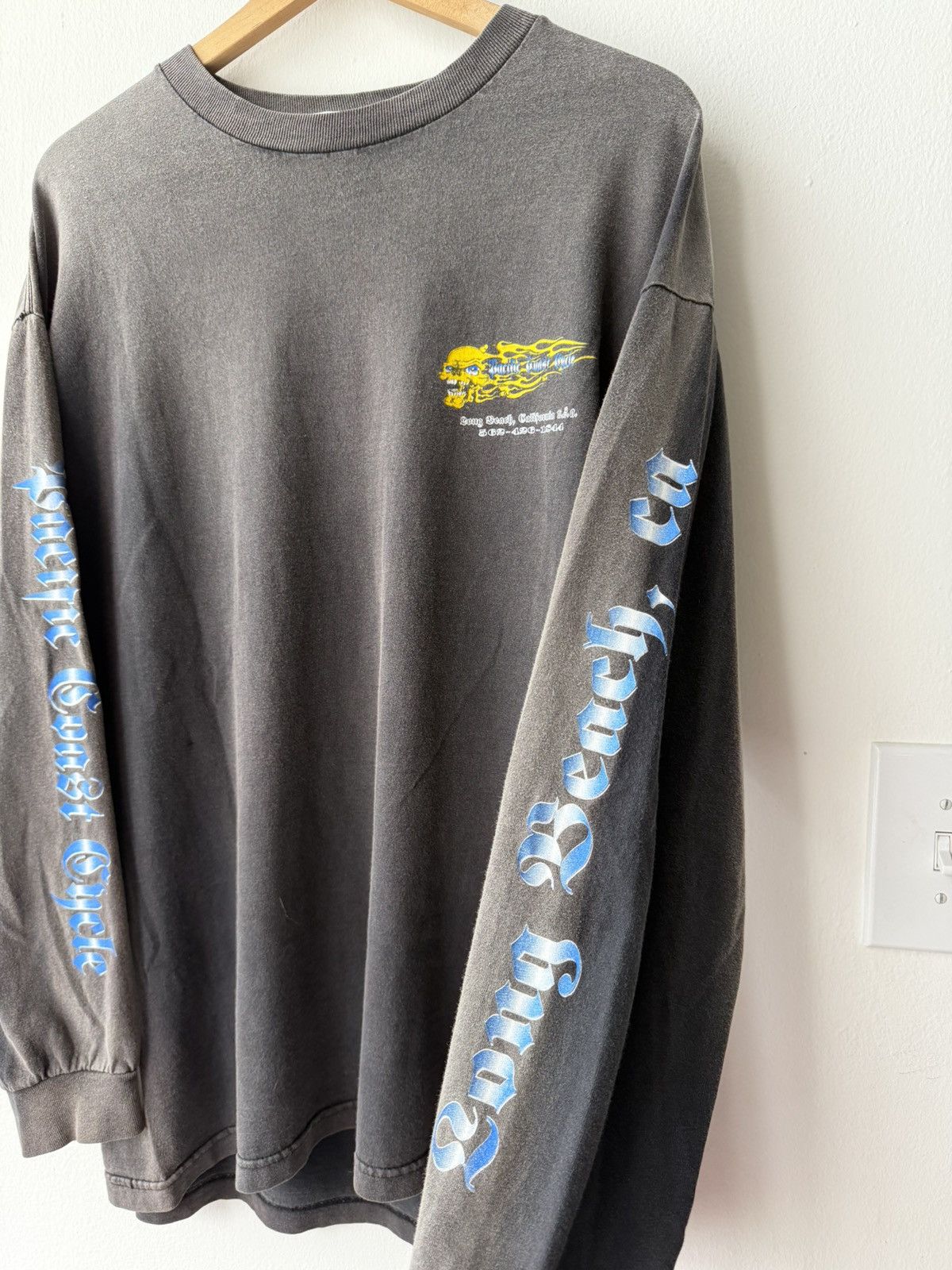 Vintage 90s Pacific Coast Cycle long sleeve biker tee Size US XL / EU 56 / 4 - 3 Thumbnail