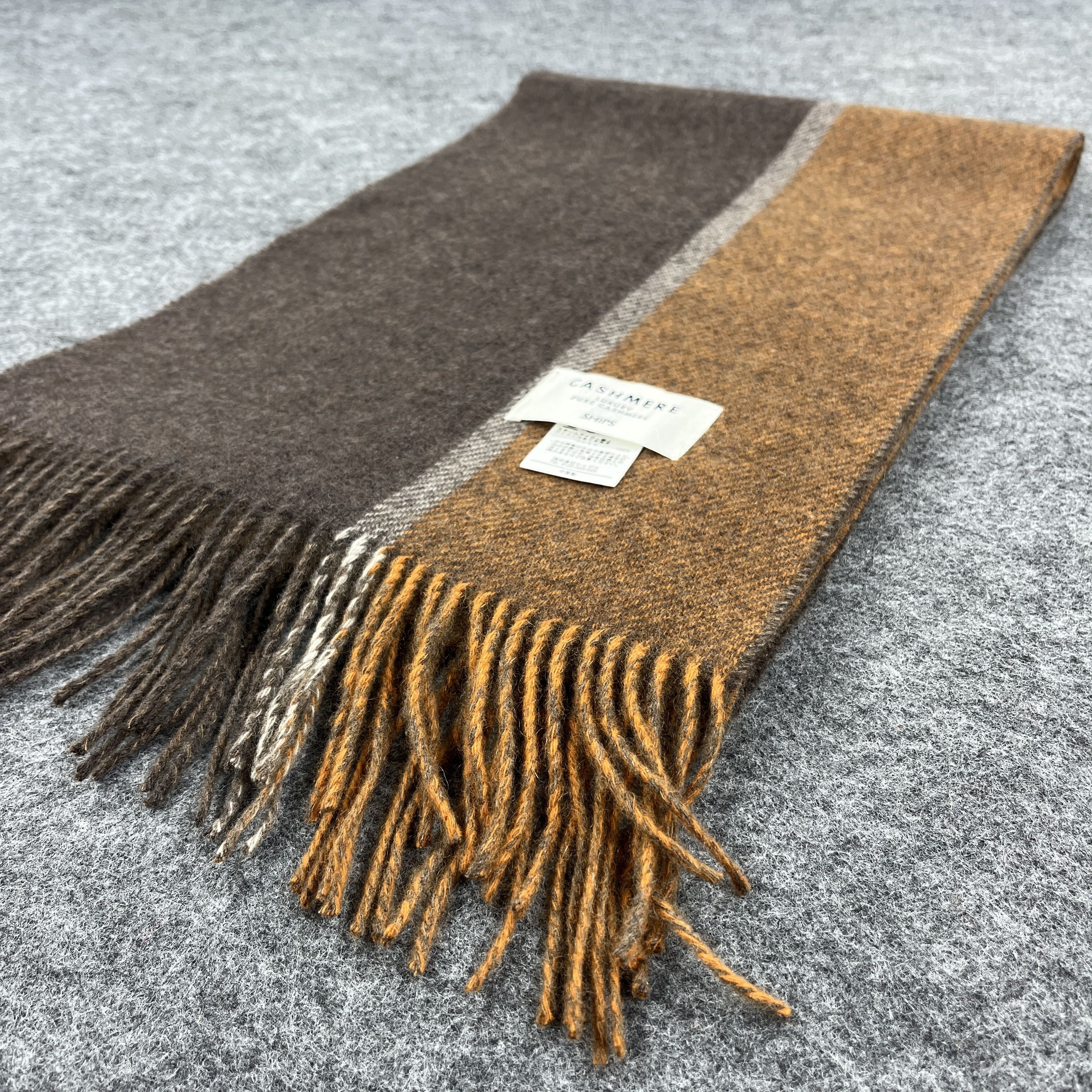 SHIPS × Vintage Ships Cashmere Scarf / Muffler / Neckwear T1007 Size ONE SIZE - 10 Thumbnail