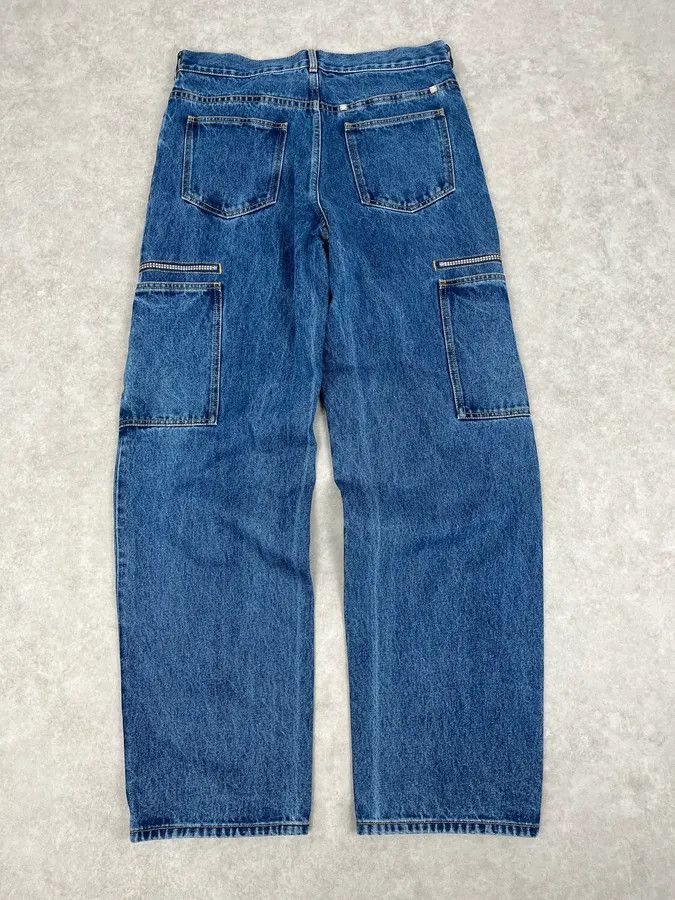 Givenchy AW2023 Givenchy Indigo Blue Cargo Denim Jeans By Matthew Williams Size US 32 / EU 48 - 6 Thumbnail