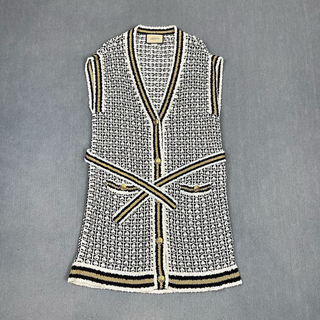 Gucci Gucci V-Neck Sleeveless Sweater Vest Size S Size S / US 4 / IT 40 - 1 Thumbnail