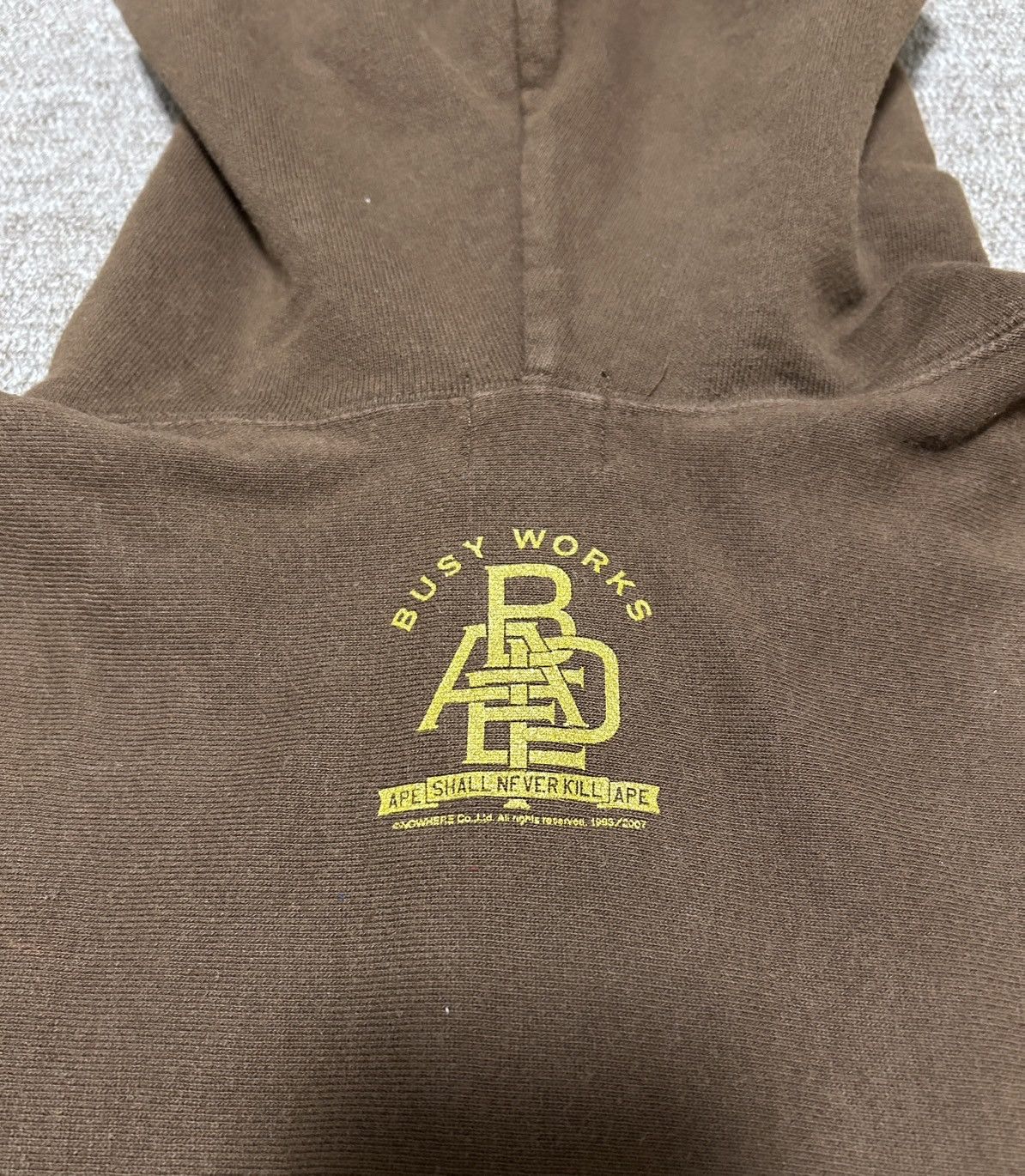 Bape Bape Brown spell out Full Zip Hoodie Size US M / EU 48-50 / 2 - 11 Thumbnail