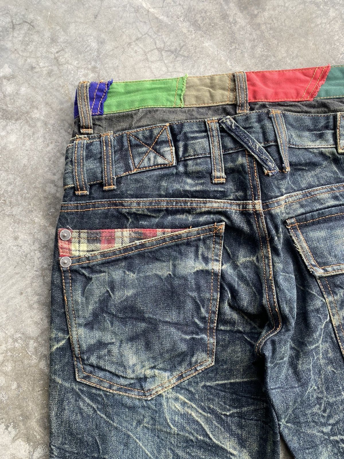 Tornado Mart Japanese Patina Bondage Mud Rusty Lightning Distressed Jeans Size US 30 / EU 46 - 11 Thumbnail