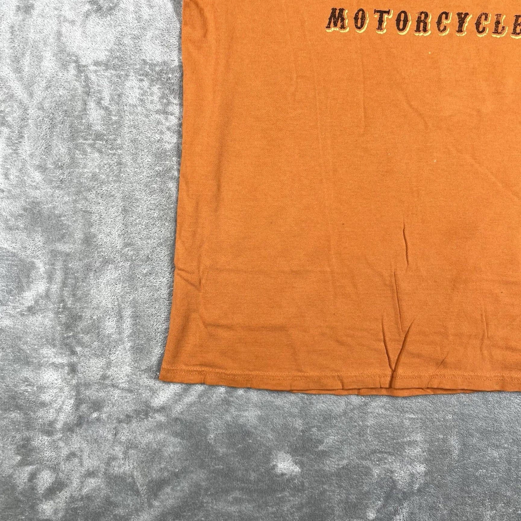 Harley Davidson Harley-Davidson Mens T-Shirt M Orange Short Sleeve USA California Burnt Orange Redding California Photos Size US M / EU 48-50 / 2 - 3 Thumbnail