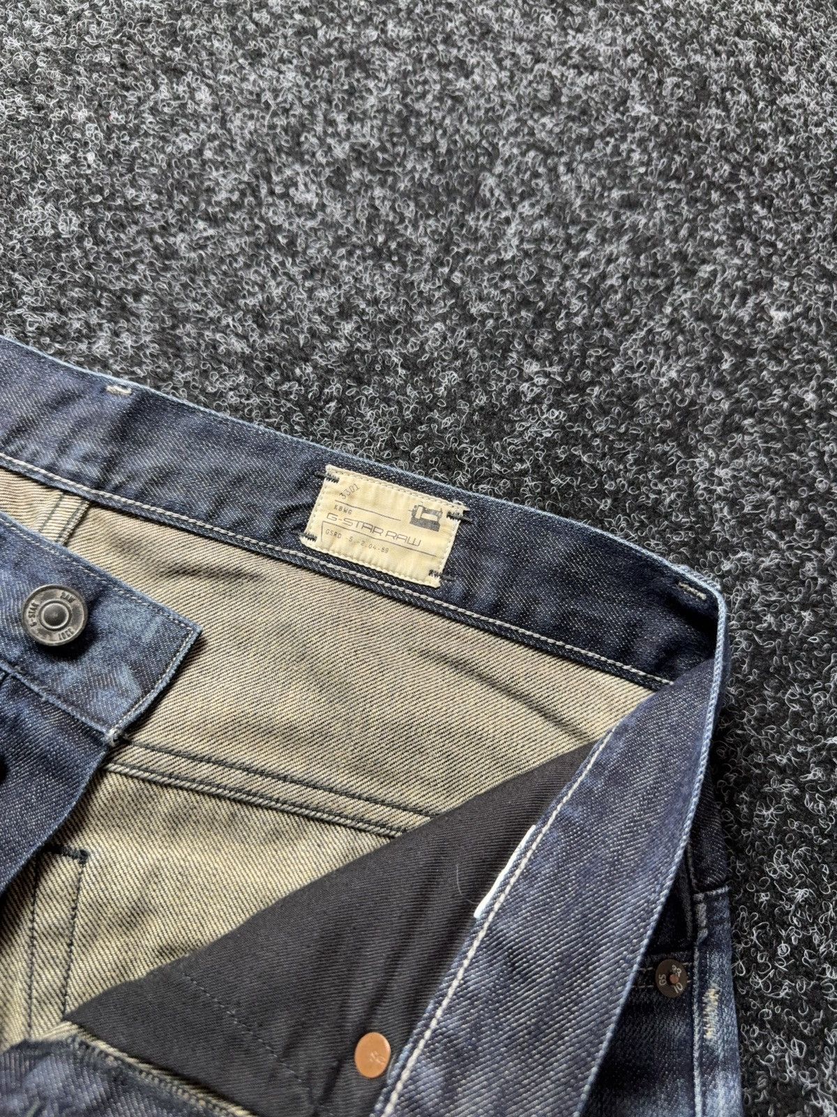 G-Star 00s G-Star RAW 3301 Distressed Hem LGB Opium Punk Jeans Y2K Size US 32 / EU 48 - 11 Thumbnail