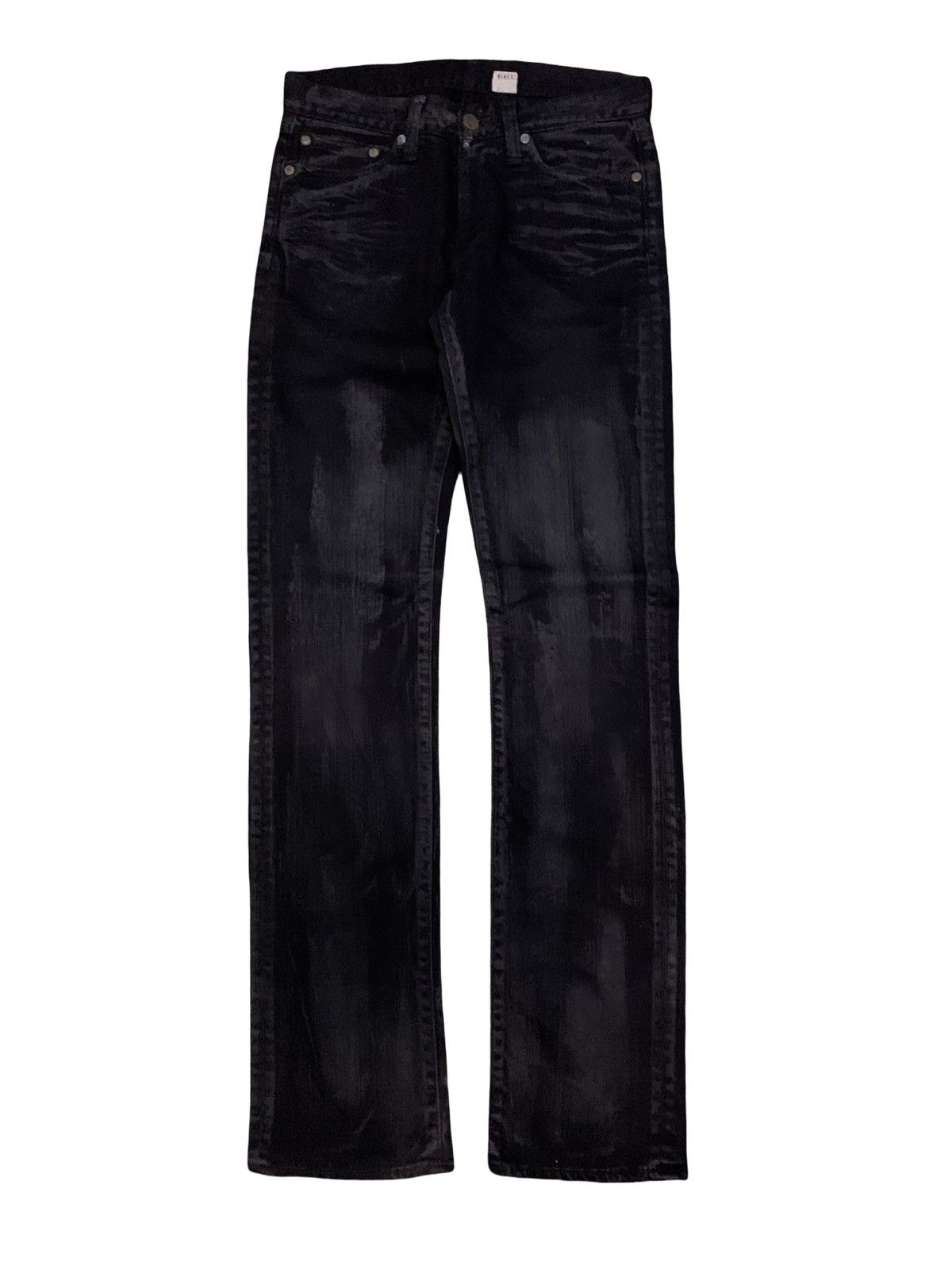 Le Grande Bleu (L.G.B.) 💥Archive Japanese Rivet Blue Splatter Wax Denim Size US 30 / EU 46 - 1 Thumbnail