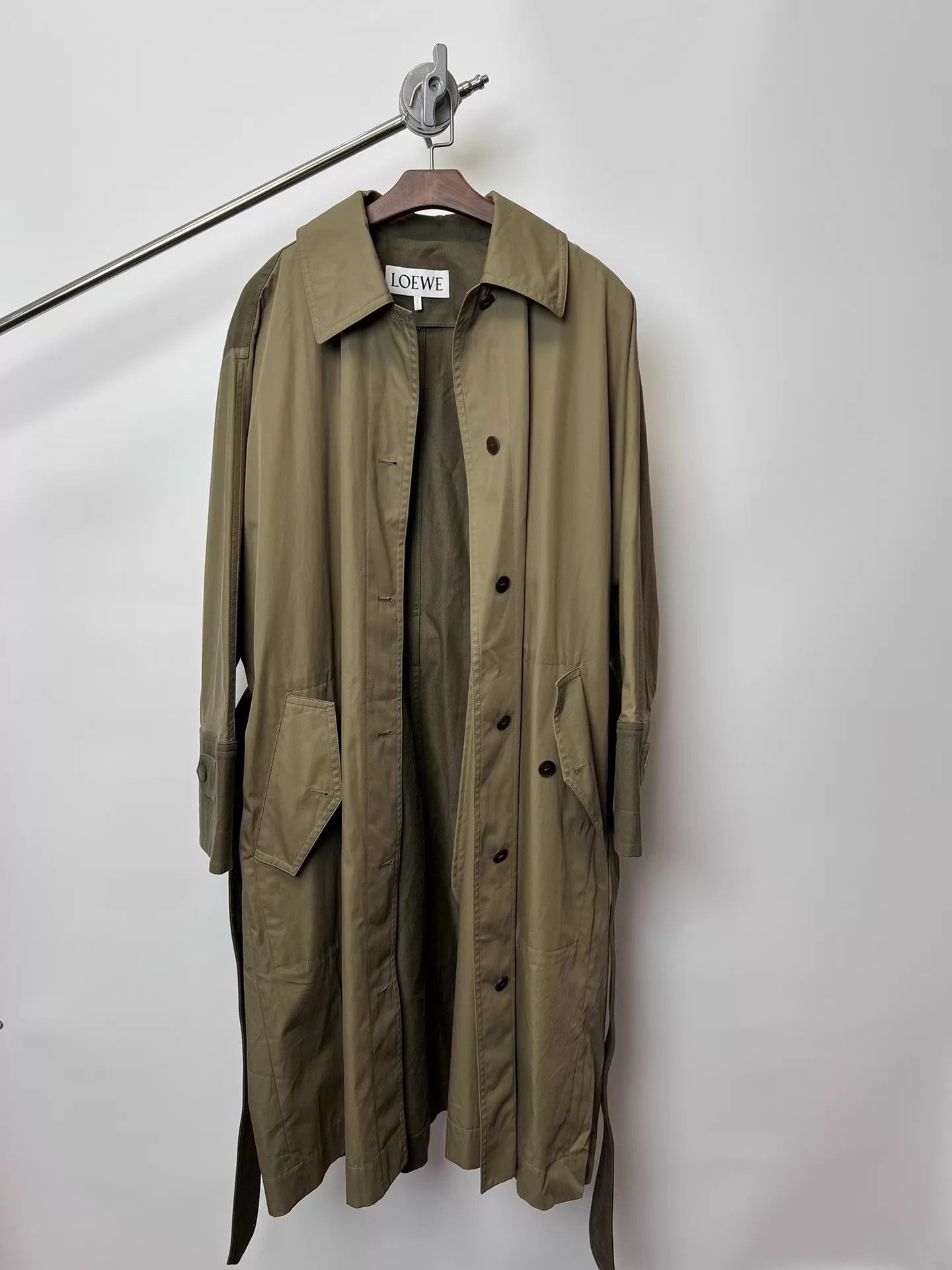 Loewe Loewe Oversized Batwing Long Color Blocked Orange Coat Size S / US 4 / IT 40 - 1 Thumbnail