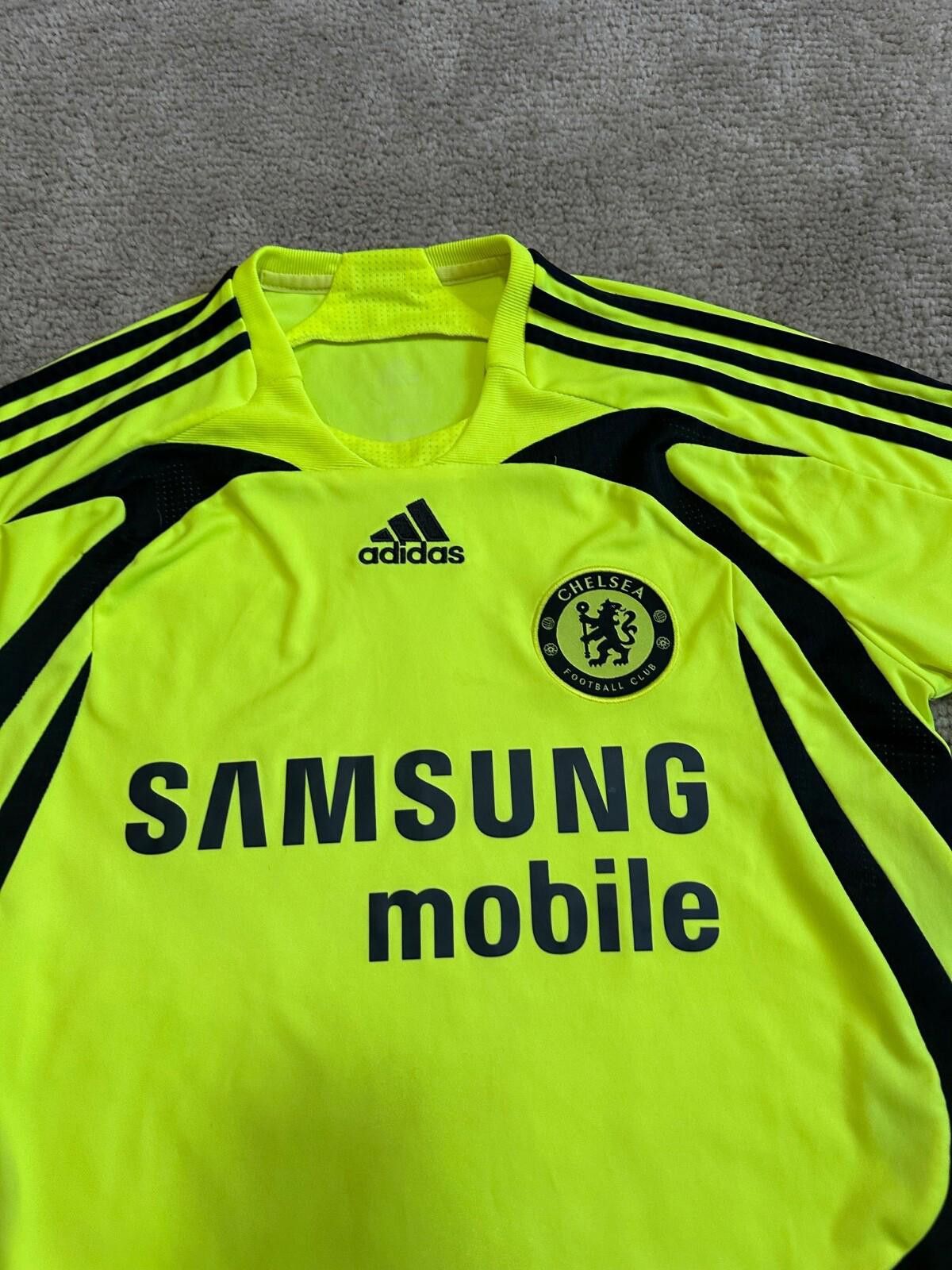 Adidas Adidas Chelsea FC Away 2007/2008 Shirt Football Jersey Neon Size US M / EU 48-50 / 2 - 4 Thumbnail