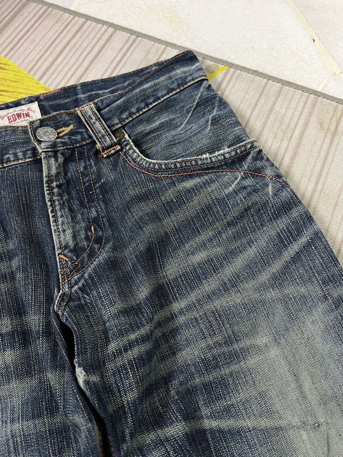 Edwin × If Six Was Nine × Jean 💥FLARE💥EDWIN EXCLUSIVE VINTAGE XV DISTRESSED JEANS Size US 29 - 9 Thumbnail