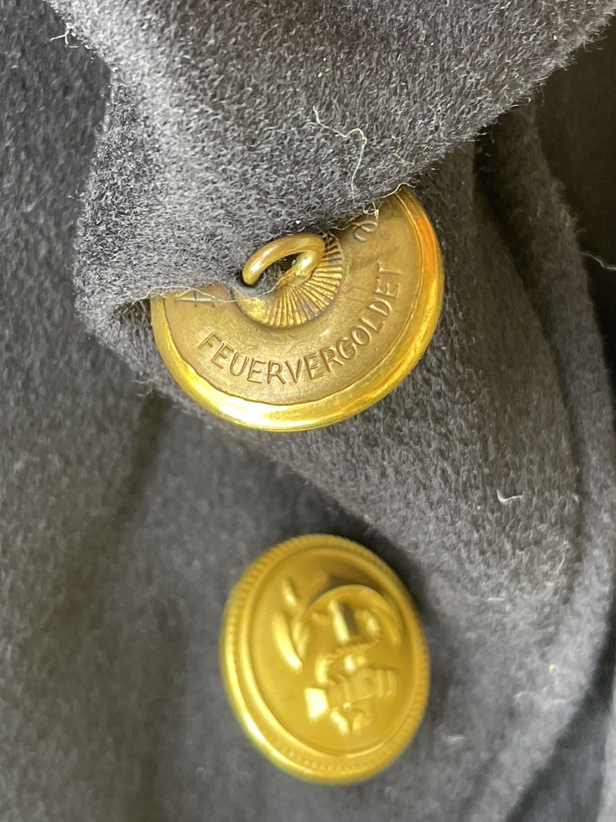Vintage 1960s Germany WWII Impression Officer Peacoat Size US XS / EU 42 / 0 - 6 Thumbnail