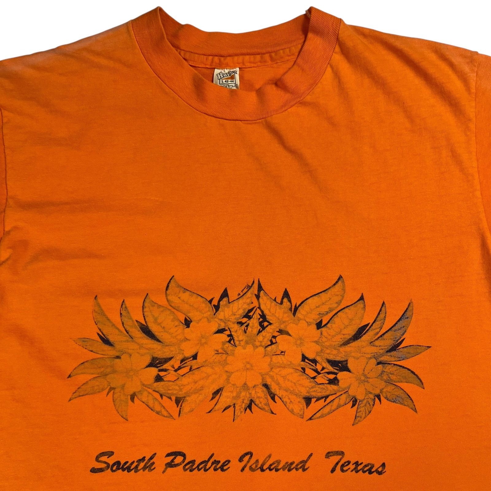 Hanes × Vintage Vintage 1970s Hanes South Padre Island Texas faded tee (L) Size US L / EU 52-54 / 3 - 2 Thumbnail