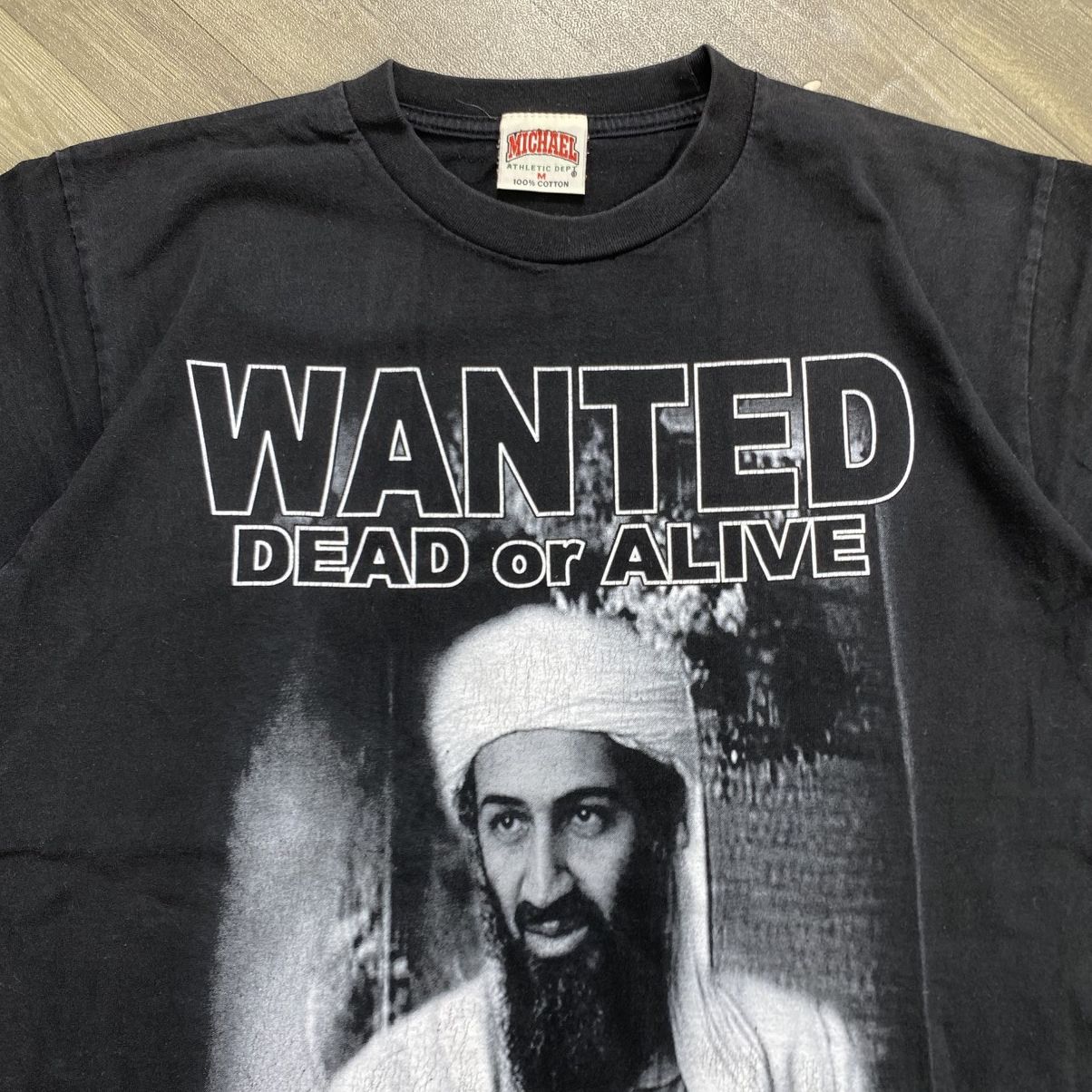 Japanese Brand Vintage Osama Bin Laden Wanted Dead Or Alive Terrories Tee Size US M / EU 48-50 / 2 - 2 Thumbnail