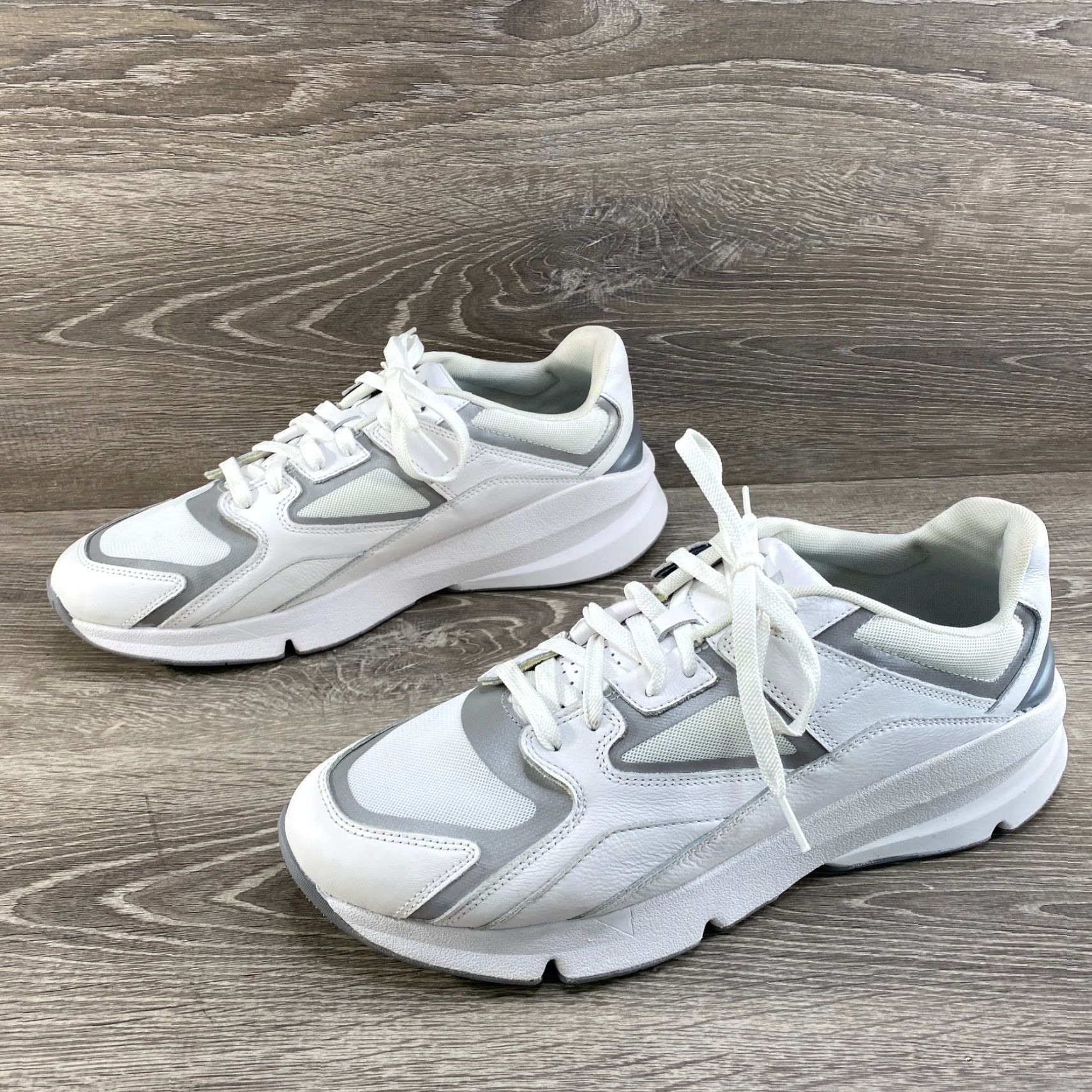 Under Armour Under Armour Forge 96 White Reflective Leather Unisex NEW Mens 13.5 Womens 15 Athletic Sneaker Casual Running & Jogging, Walking Size US 12 / IT 42 - 5 Thumbnail