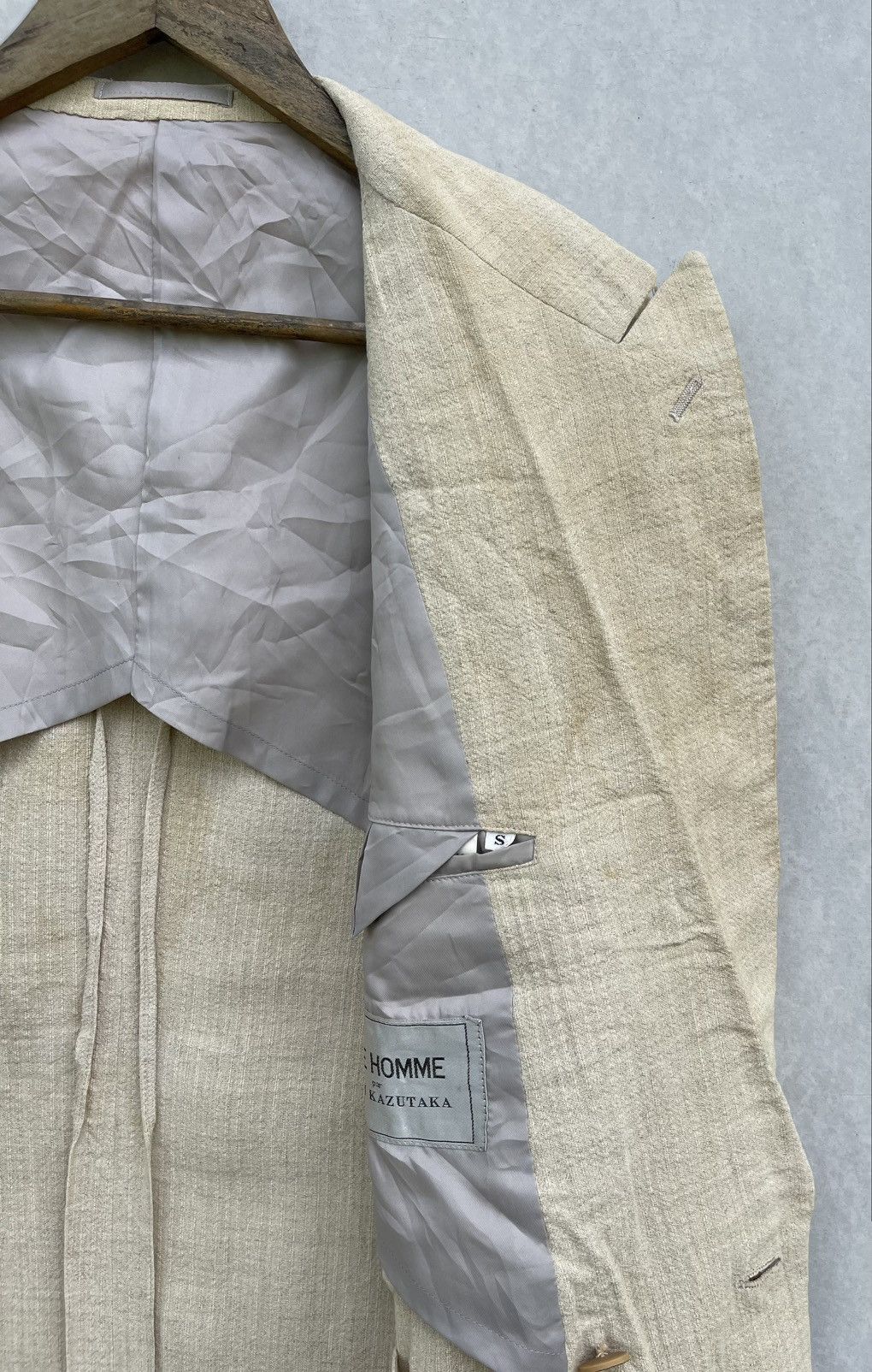 Issey Miyake × Tete Homme × Vintage 🔥Vintage Tete Homme by Katoh Kazutaka Double Breasted Blazer Size US S / EU 44-46 / 1 - 12 Thumbnail