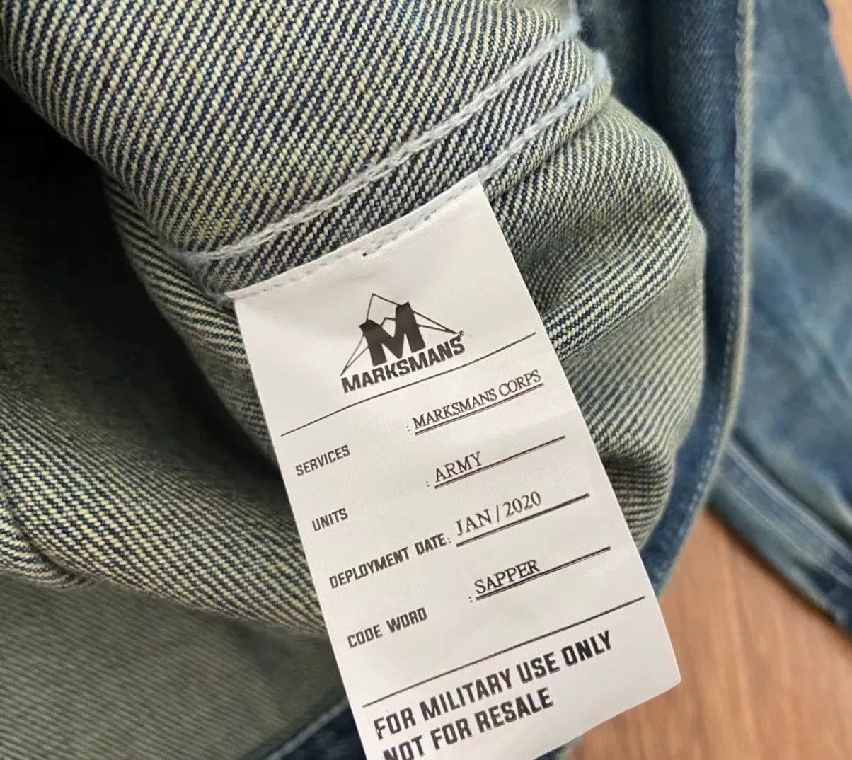 Marks & Spencer MARKSMANS SS DAMAGED DENIM JACKET Size US L / EU 52-54 / 3 - 3 Thumbnail