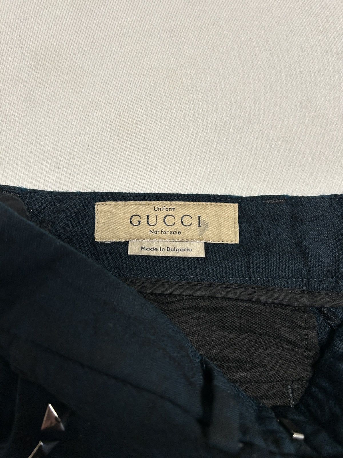 Gucci FW2016 Uniform Studded Wool Mohair Trousers Size US 28 / EU 44 - 5 Thumbnail