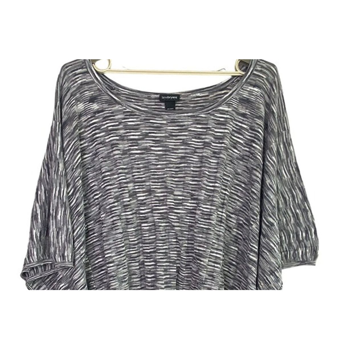 Other Lane Bryant Oversized Blouse Lightweight 26 28 Grey Black Size 4XL / US 24-26 - 2 Preview