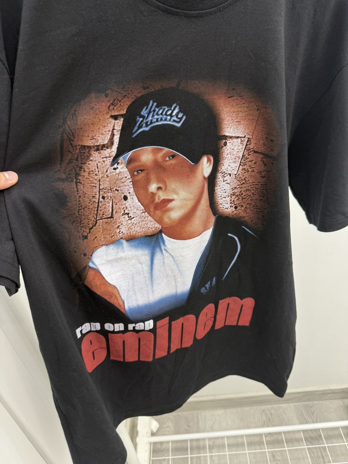 Band Tees × Eminem × Rap Tees Vintage 90s Eminem Printed Short Sleeve T-Shirt Tee Size US XL / EU 56 / 4 - 6 Thumbnail