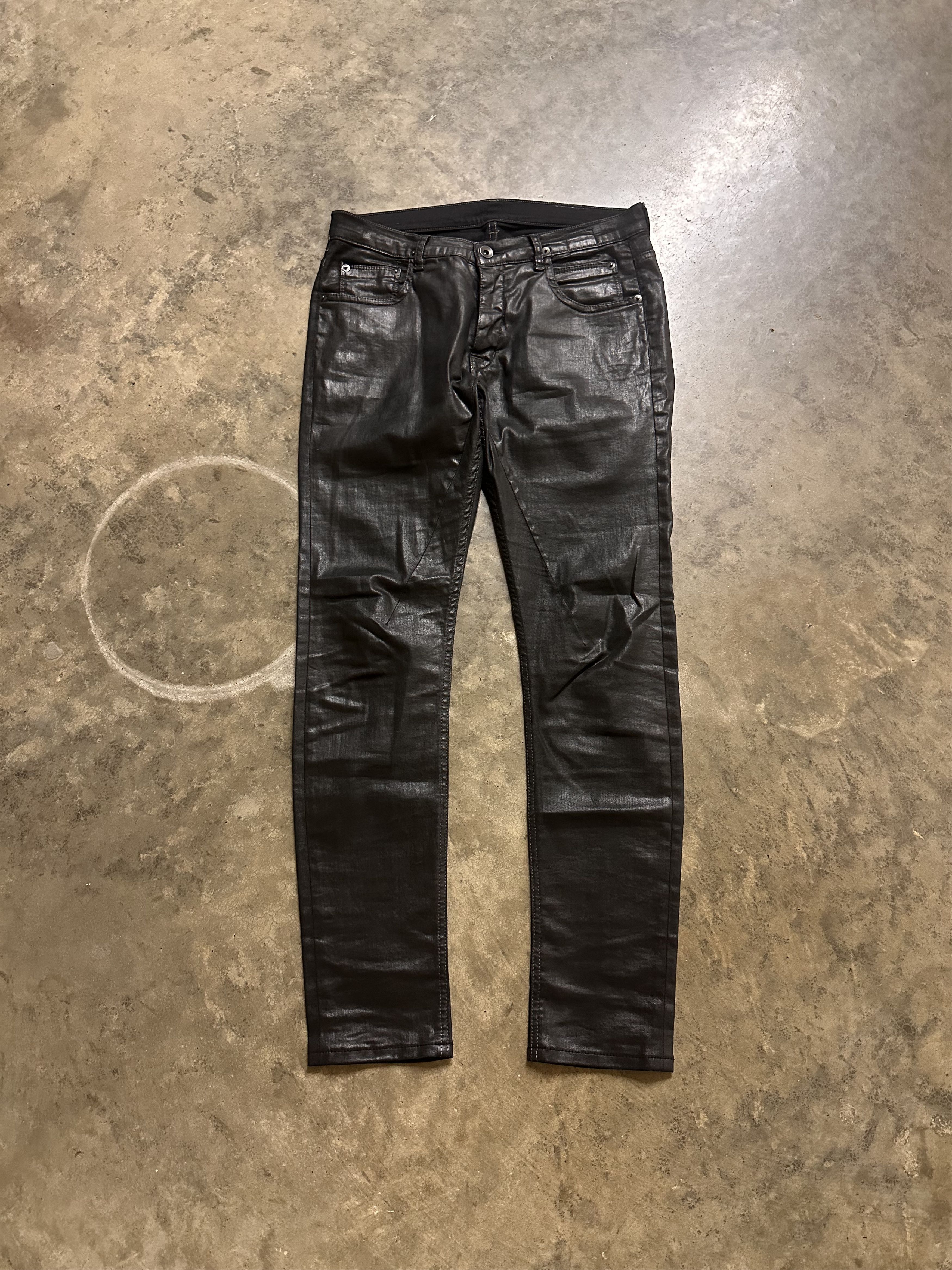 Rick Owens 'Sphinx' SBW Waxed Detroit Jeans