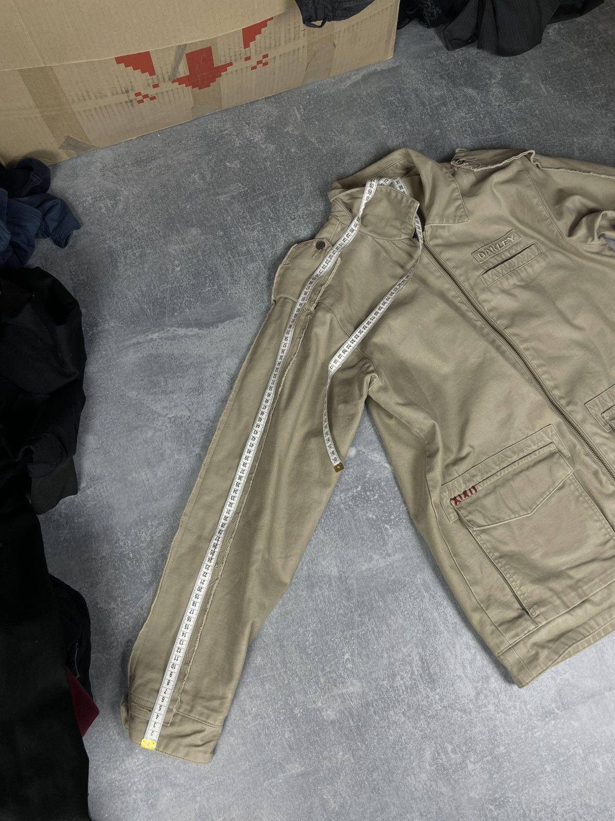 Oakley Vintage Oakley Military big logo light coat / jacket Size US S / EU 44-46 / 1 - 9 Thumbnail