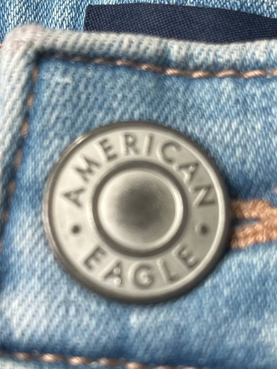 American Eagle Outfitters VINTAGE AMERICAN EAGLE LADY JEANS DITRESSED STYLE Size 34" / US 12 / IT 48 - 8 Thumbnail