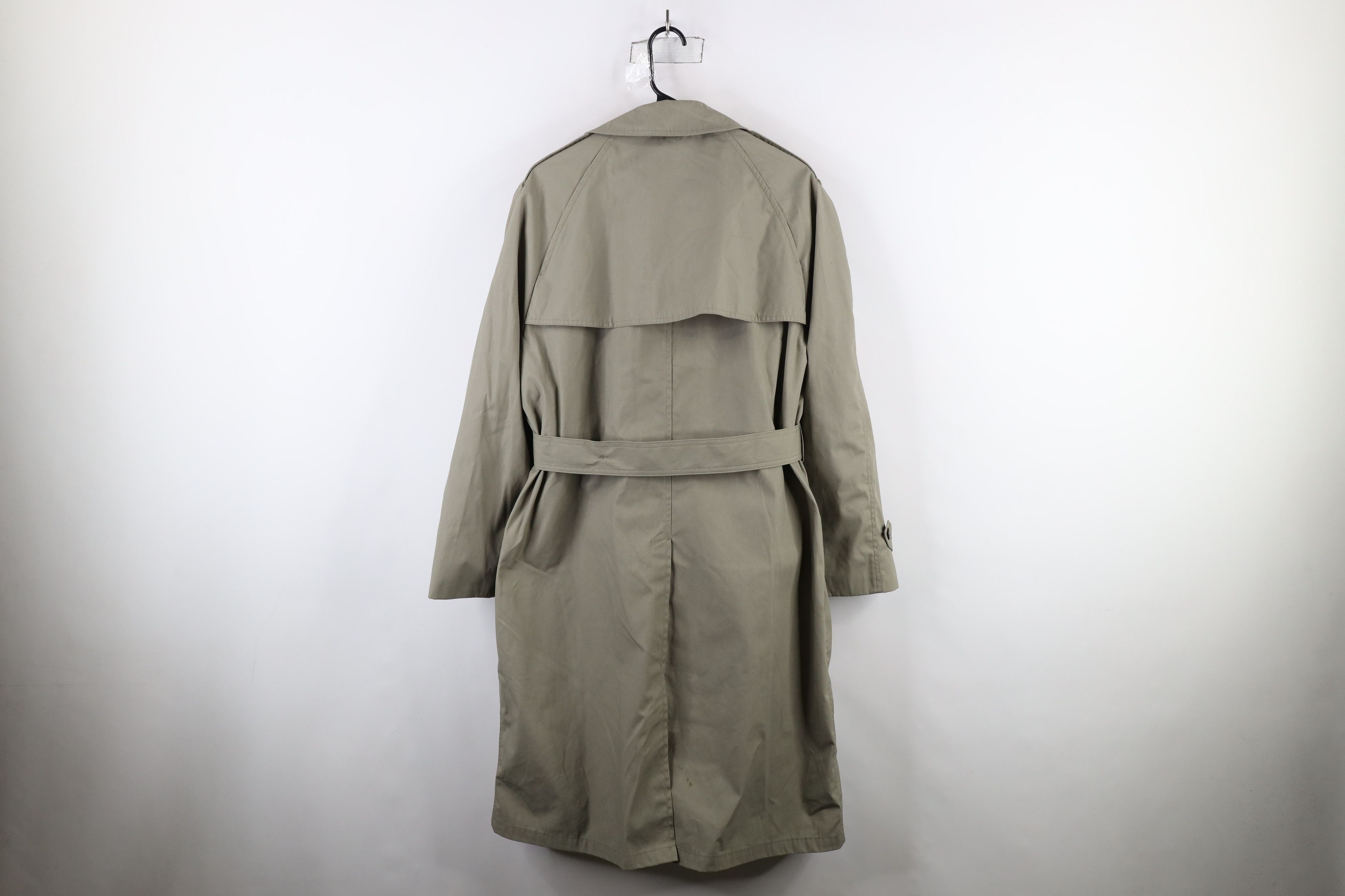 Vintage Vintage 90s Military Trench Coat Rain Jacket Pewter USA Size US L / EU 52-54 / 3 - 13 Thumbnail