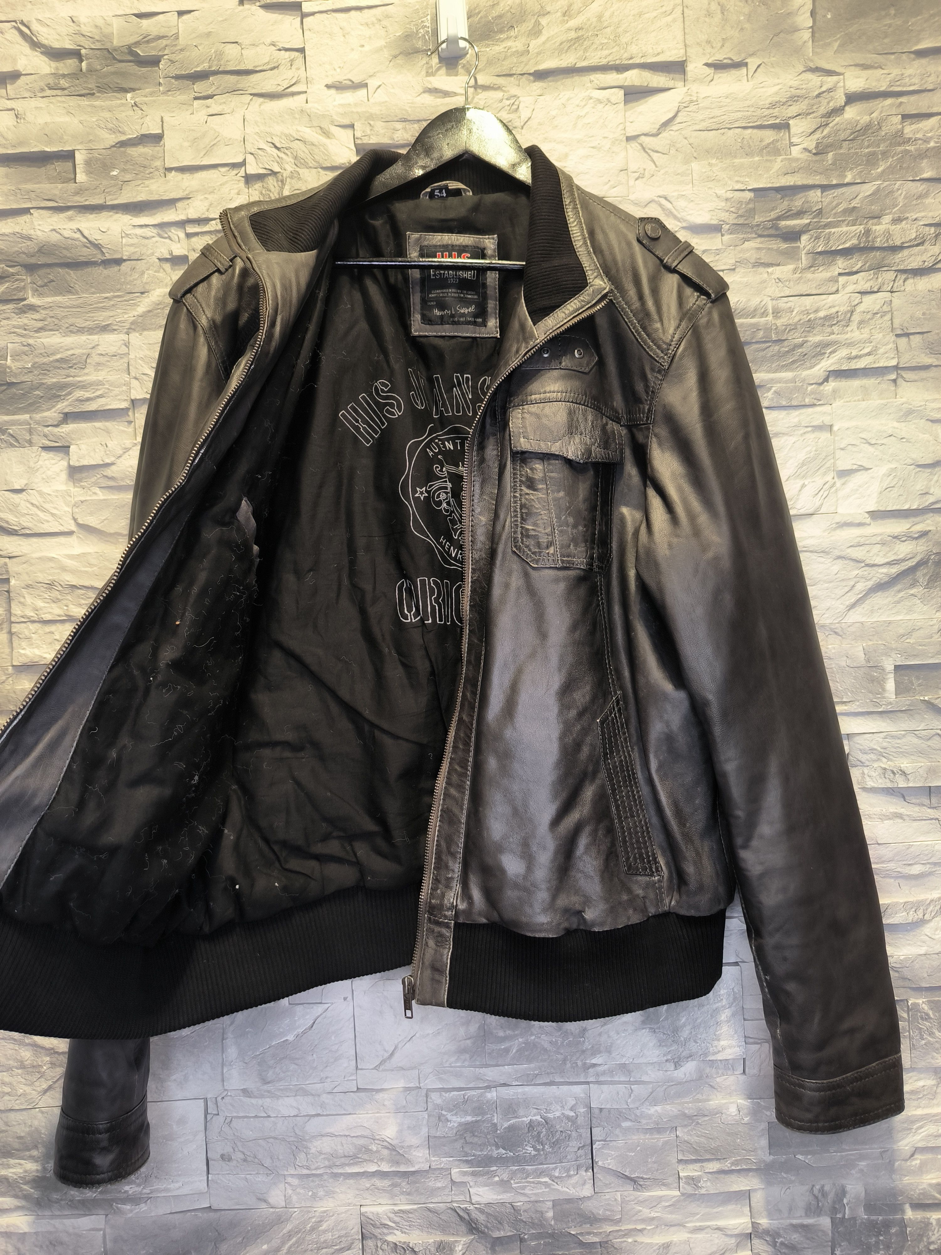 Other Vintage Leather Jacket Black Size US M / EU 48-50 / 2 - 4 Thumbnail