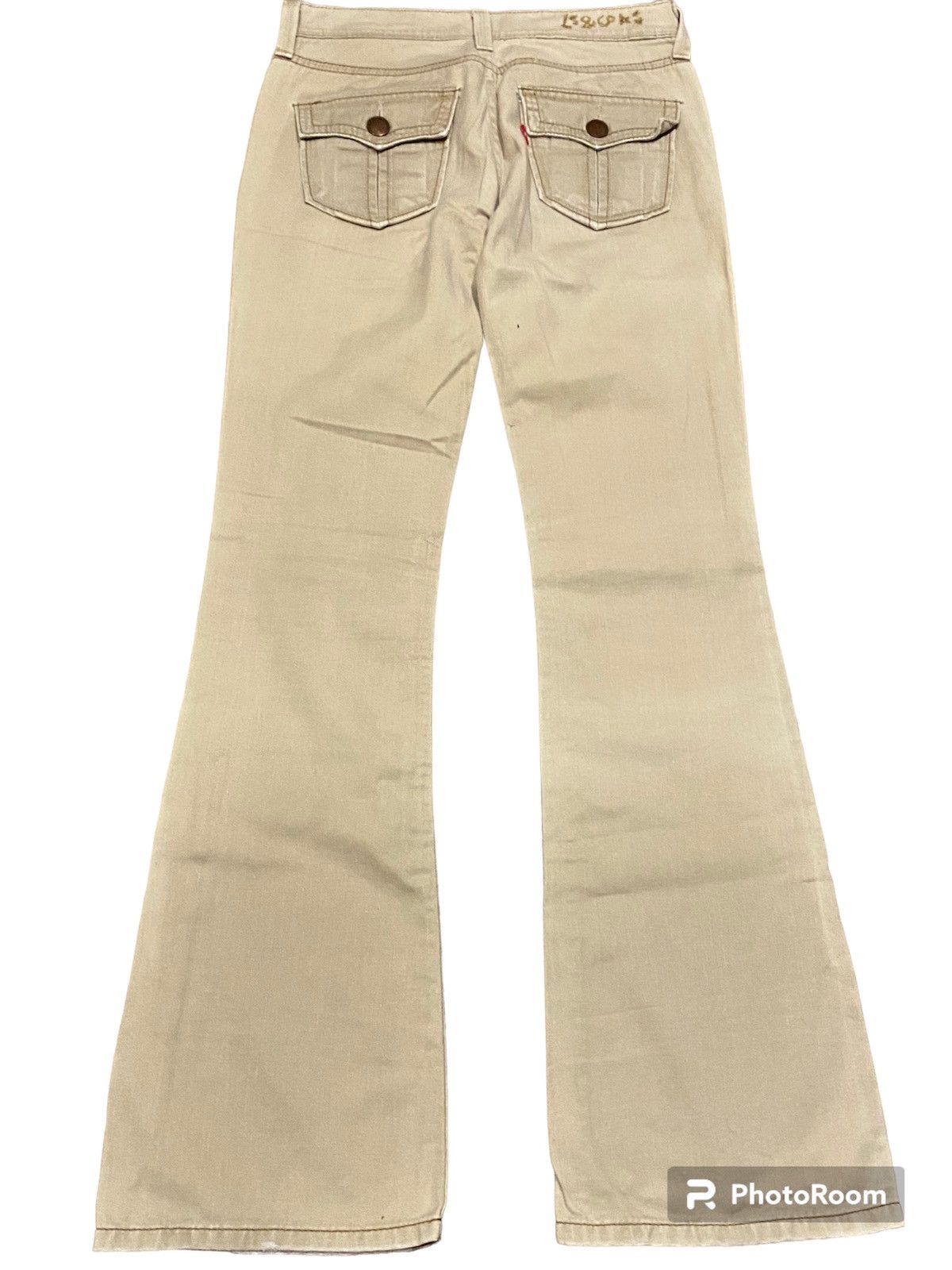 image of Levis Vintage Clothing x Tornado Mart Japan Flare Jeans Levis Vintage Boot Cut in Cream (Size 29)