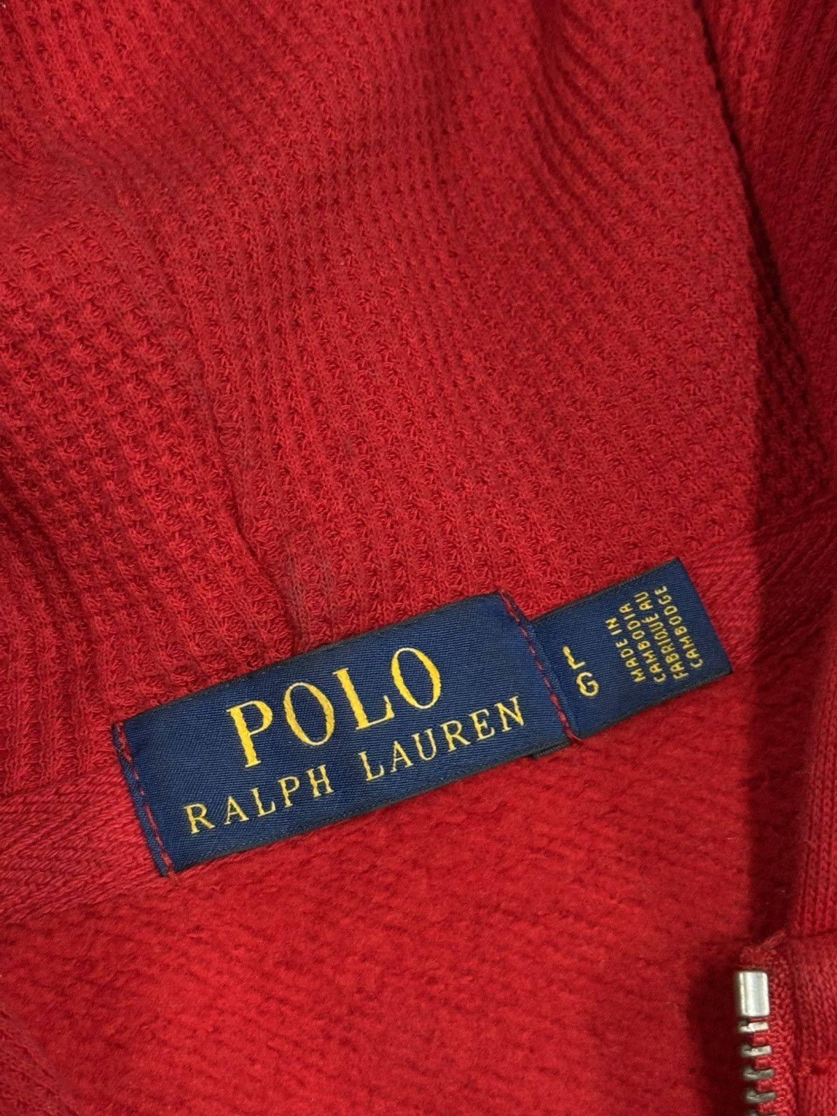 Polo Ralph Lauren Polo Ralph Lauren Big Drawstring Red Hoodie Large PRL Size US L / EU 52-54 / 3 - 4 Thumbnail