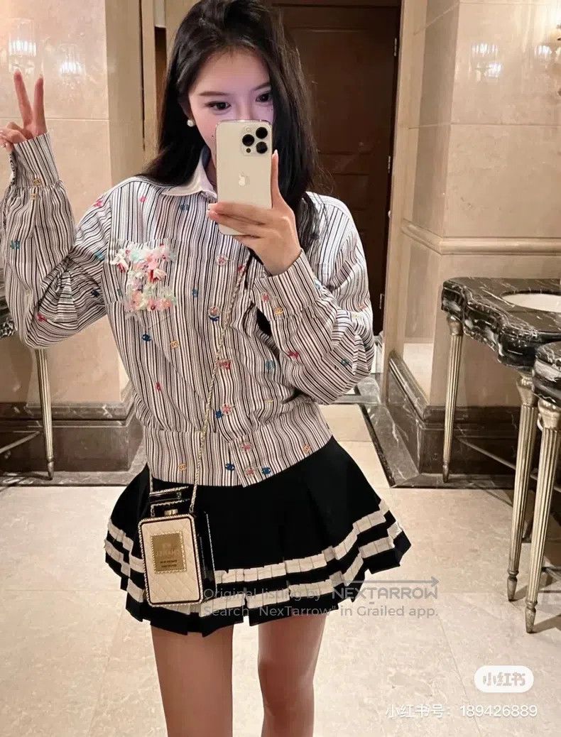 Chanel Chanel 23P high-priced heavy industry version full logo fu Size XXS / US 00 / IT 34 - 9 Thumbnail
