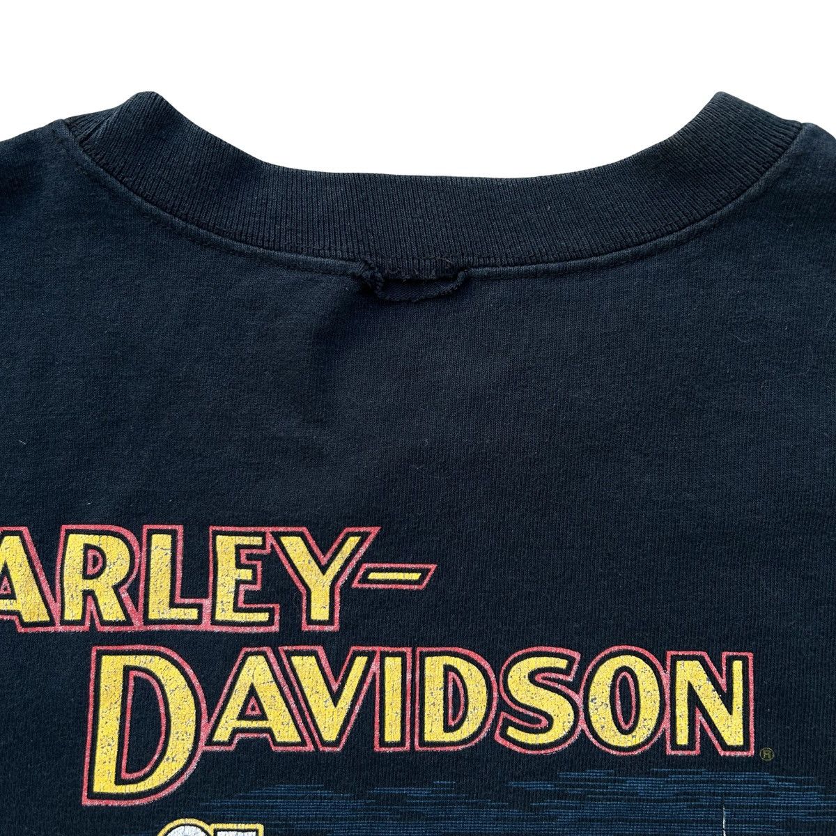 Harley Davidson Vintage 1998 Harley Davidson Feel The Heat Flame Long Sleeve Size US L / EU 52-54 / 3 - 8 Thumbnail