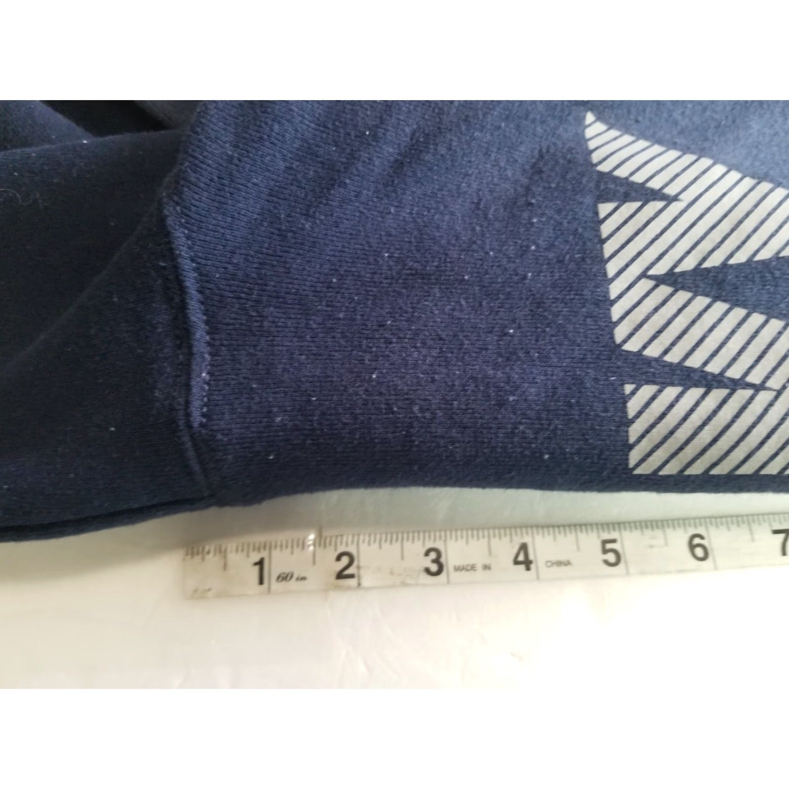 Soffe VINTAGE Soffe US Navy Sweater Hoodie Mens Medium Blue Pullover Logo Graphic Print Hooded Pockets Reflective | USA Made | Gym & Training Size US M / EU 48-50 / 2 - 5 Thumbnail