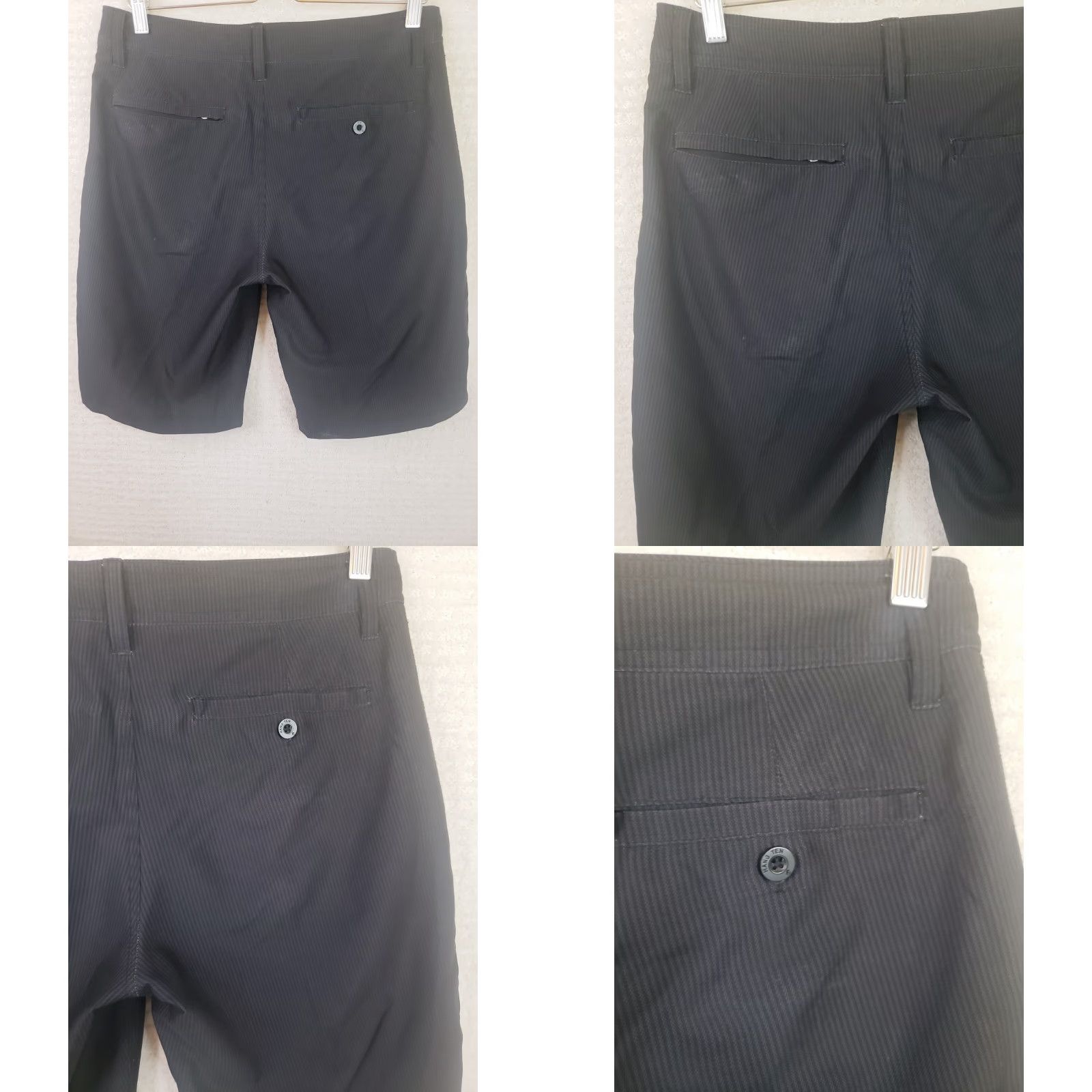 Hang Ten Hang Ten Men Shorts 30 Black Stripe 5-Pocket Drawstring Quick Dry Inseam 10in Regular Size US 30 / EU 46 - 8 Thumbnail