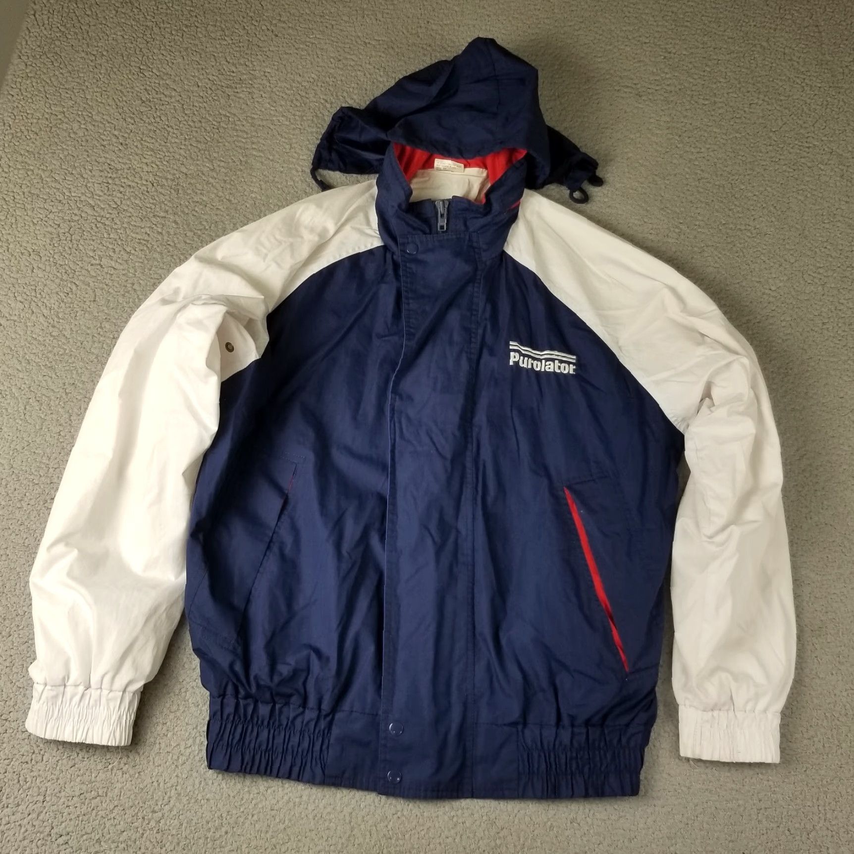 Vintage VINTAGE Racing Jacket Men XL Blue 80s 90s Cars Sports All Seasons Cold Weather Size US XL / EU 56 / 4 - 2 Thumbnail
