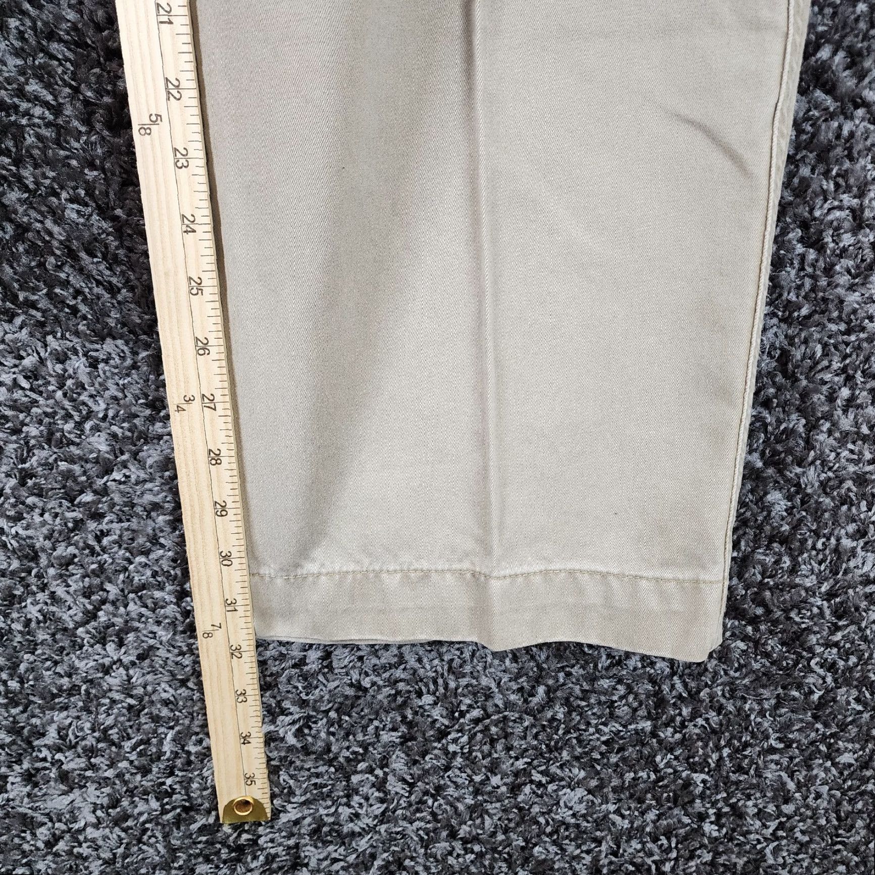 Izod IZOD Mens Beige Straight Leg Chino Pants Size 38x32 Size US 38 / EU 54 - 5 Thumbnail