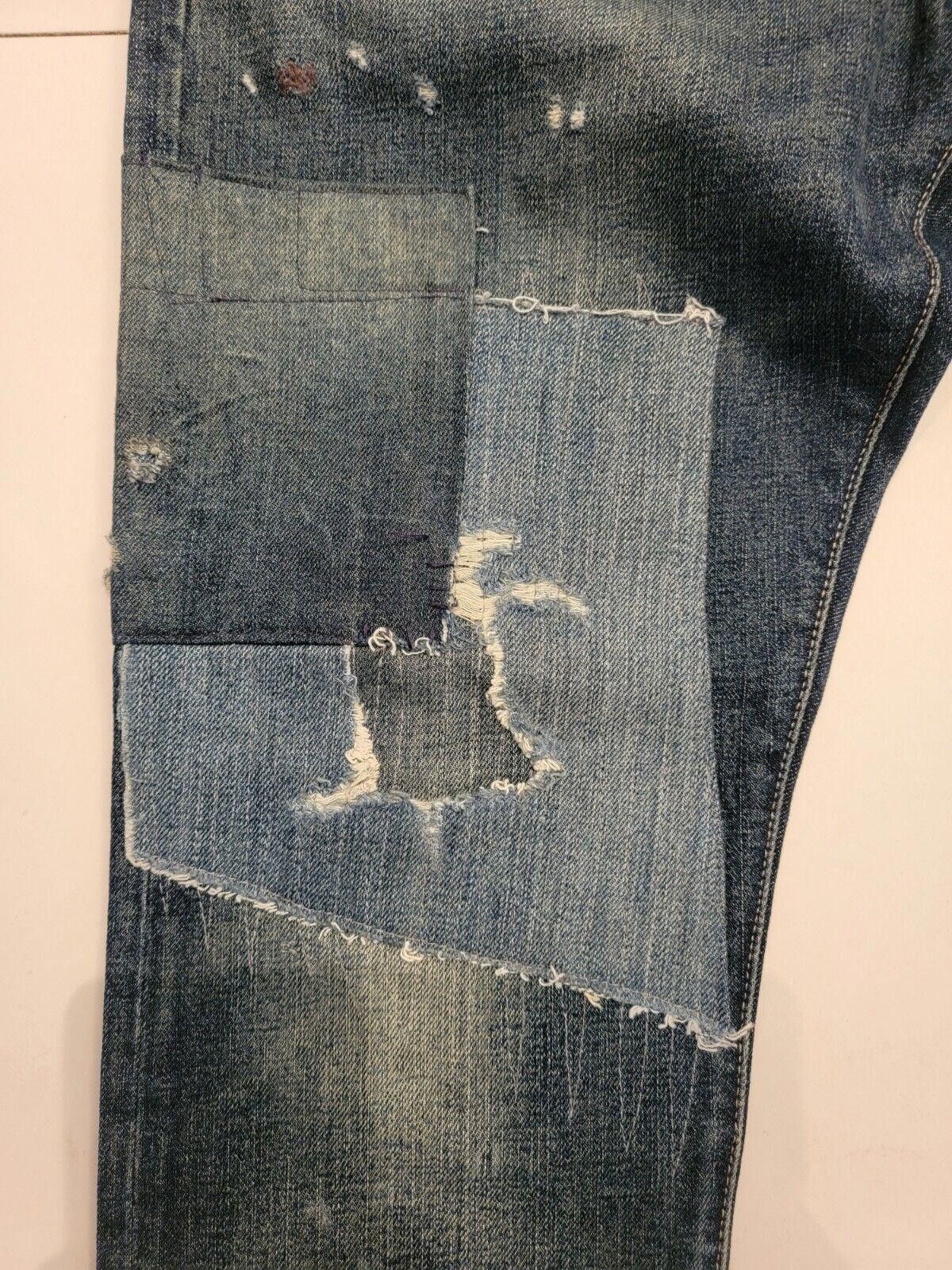 Polo Ralph Lauren POLO Ralph Mens Sullivan Slim Patchwork Denim Jeans Size US 31 - 3 Thumbnail