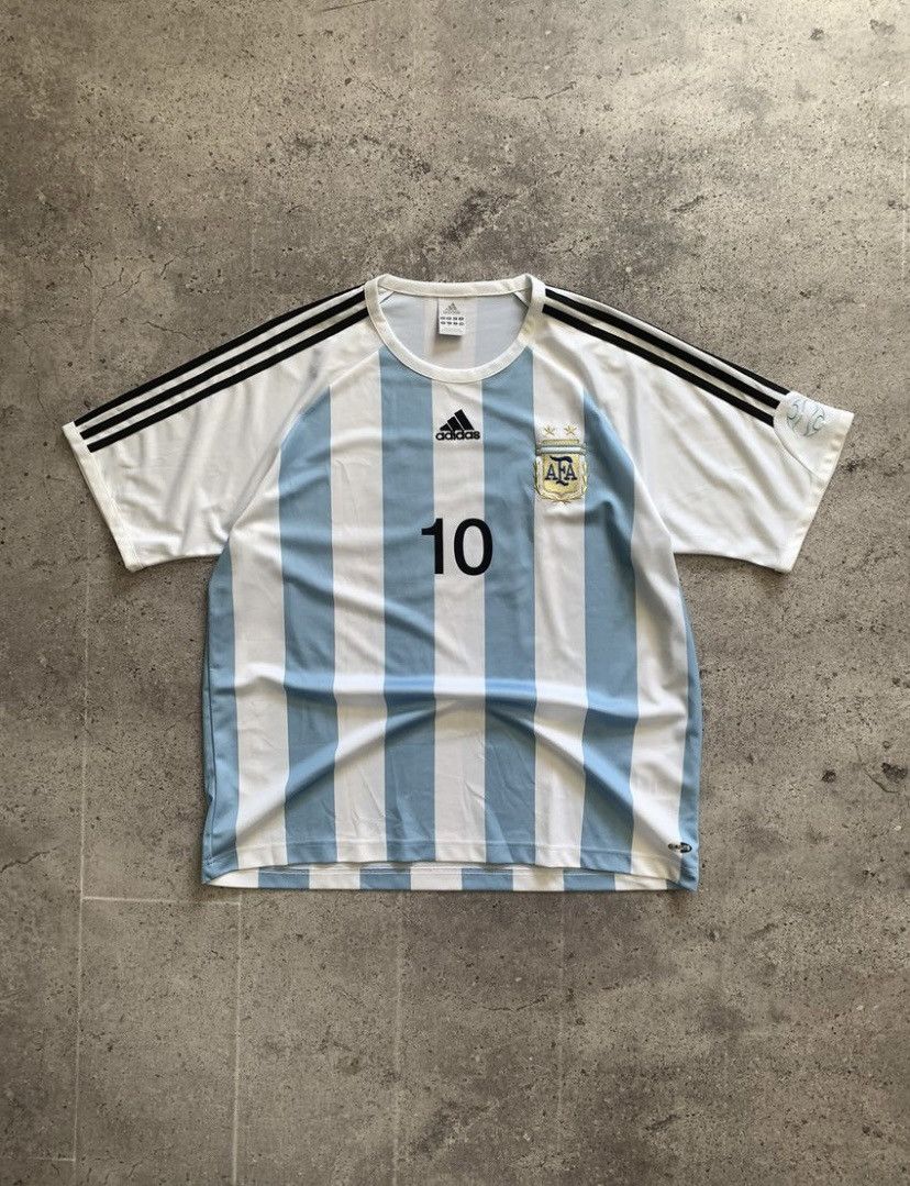 Adidas Adidas Argentina Vintage Rare Maradona 10 Y2K Tee Grailed