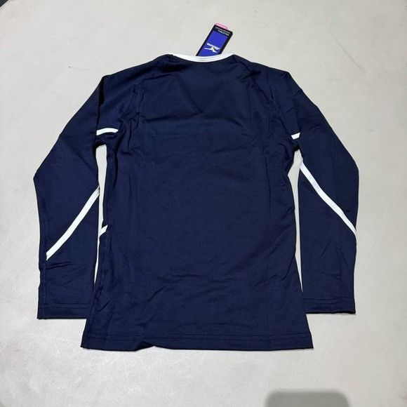 Mizuno NWT MIZUNO WOMEN’S TECHNO PERFORMANCE LONG SLEEVE NAVY/WHITE Size L / US 10 / IT 46 - 5 Thumbnail