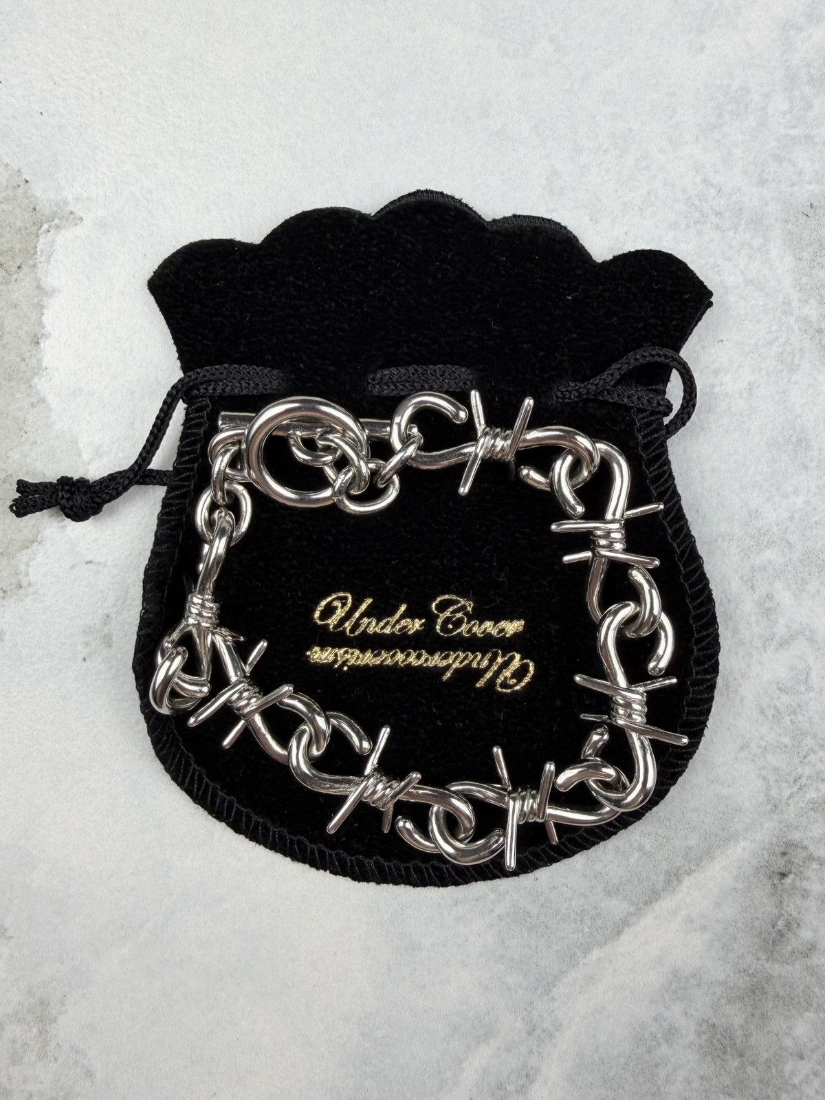Undercover AW23 Undercover Barbed Wire Thorn Silver Bracelet Size ONE SIZE - 3 Thumbnail