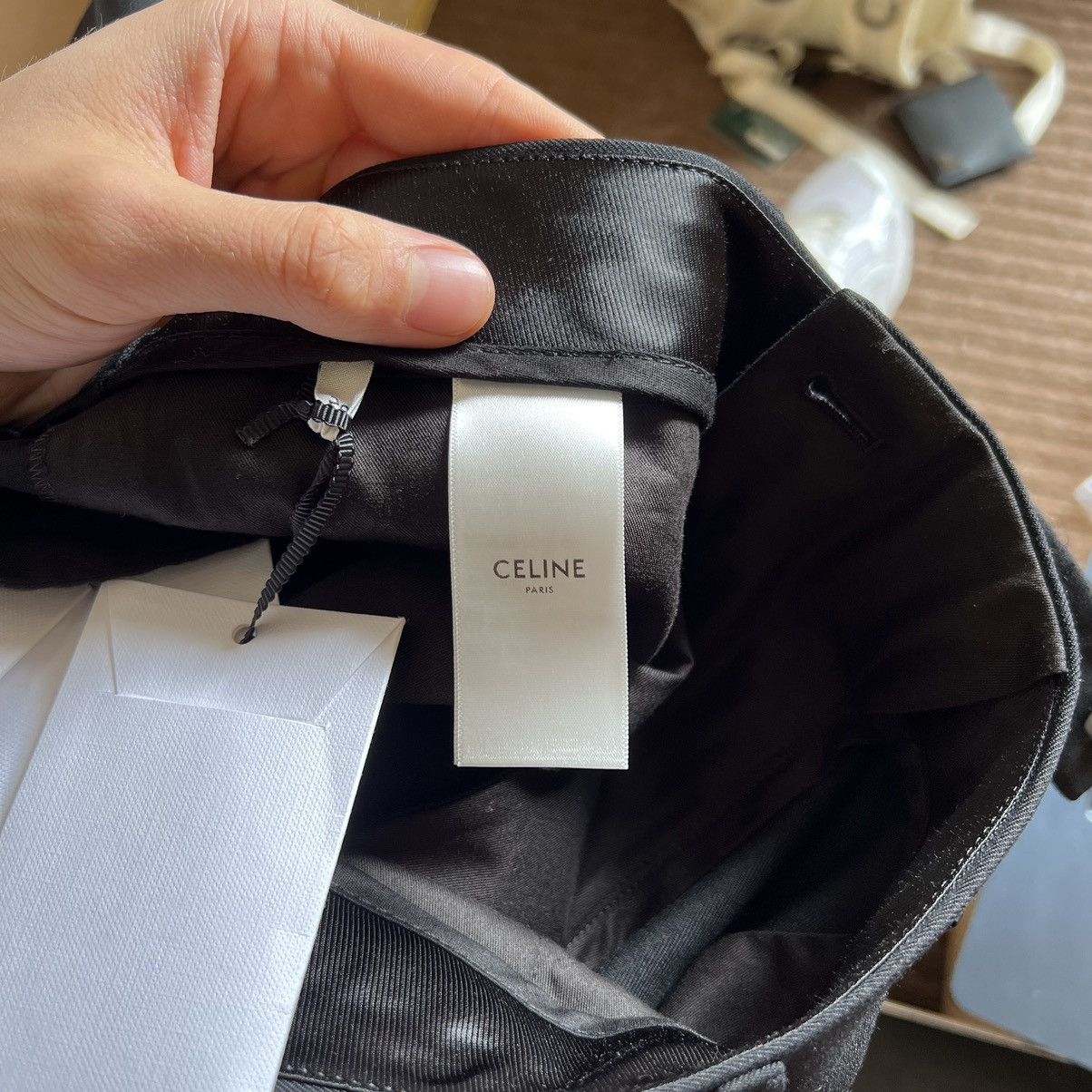Celine 2P085650D.38NO Classic Pants in Wool Gabardine Size 50R - 6 Thumbnail