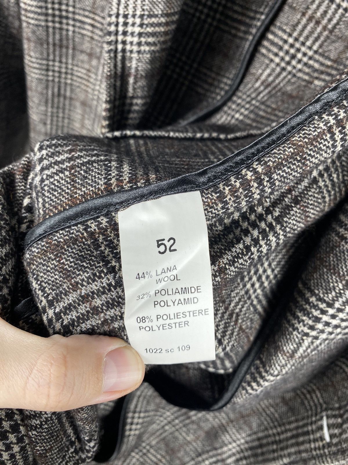 Officina36 Officina36 Wool-Polyamide Check Blazer Jacket size IT52 Size 42R - 11 Thumbnail