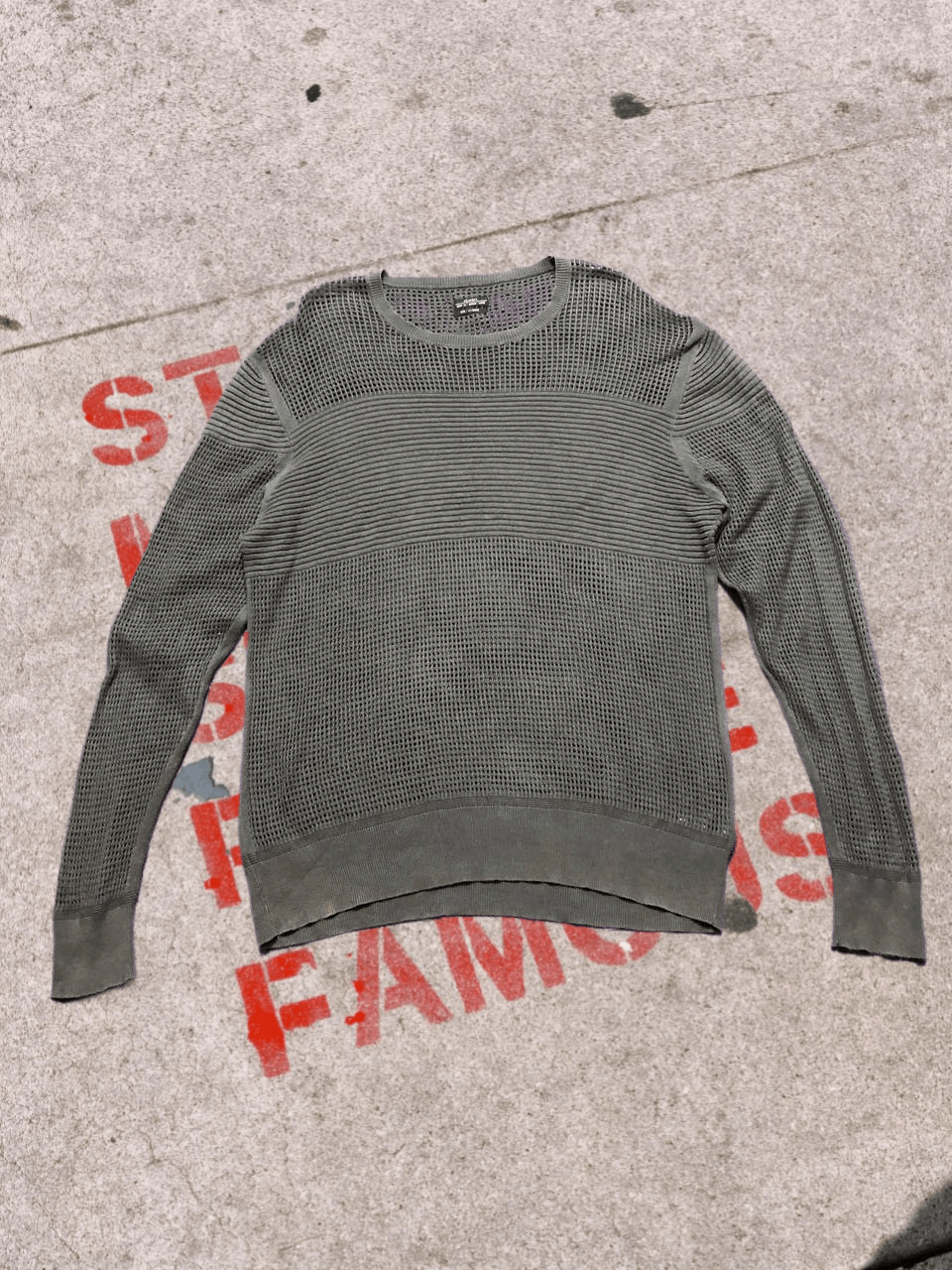 Allsaints Vintage Y2K ALLSAINTS distressed Knit Sweater Size US XL / EU 56 / 4 - 1 Thumbnail