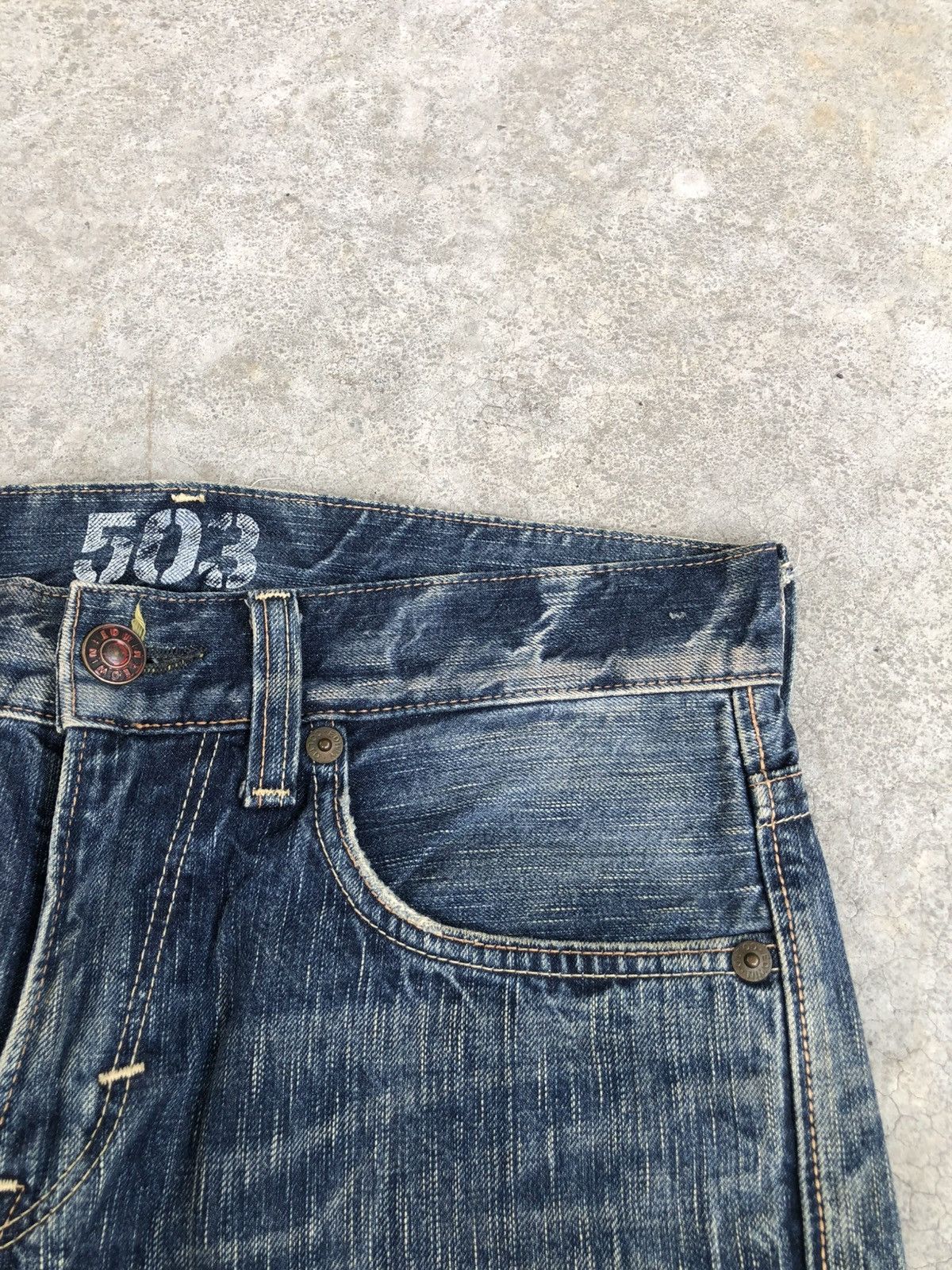 If Six Was Nine Japanese Edwin 503 Flared Jeans Distressed Jeans Size US 32 / EU 48 - 15 Thumbnail