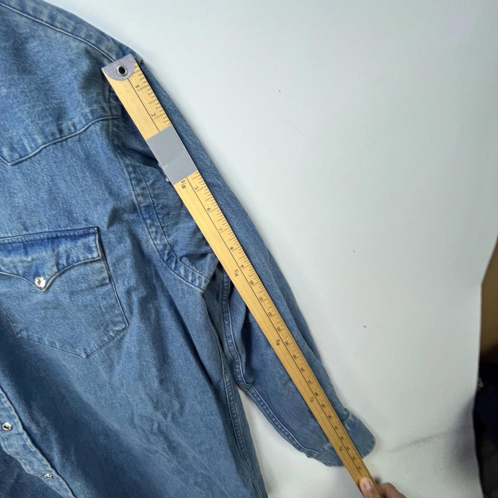 Polo Ralph Lauren Vintage Polo Ralph Lauren Country Denim Snap Button Up Shirt Size US L / EU 52-54 / 3 - 11 Thumbnail