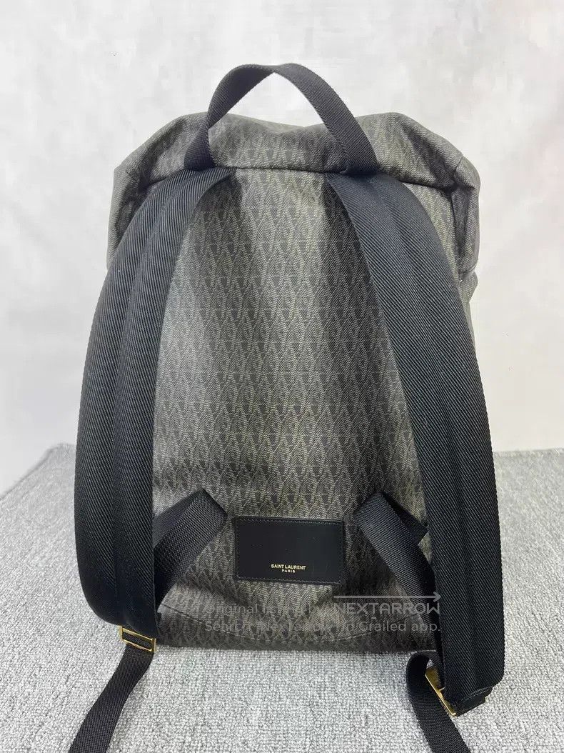 Saint Laurent Paris Saint Laurent Paris Logo Printed Drawstring Backpack Size ONE SIZE - 2 Thumbnail