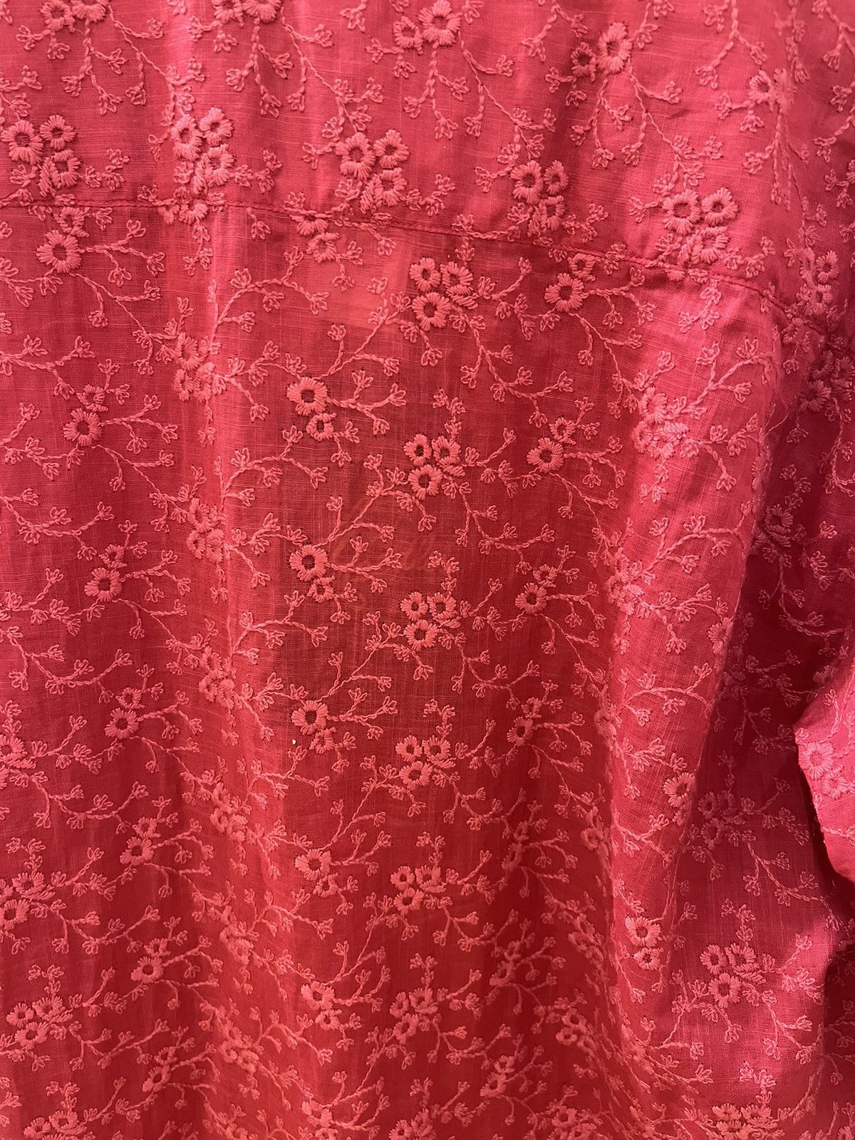 Needles Needles Cut-Off Pink Floral Embroided Shirt Size US M / EU 48-50 / 2 - 9 Thumbnail